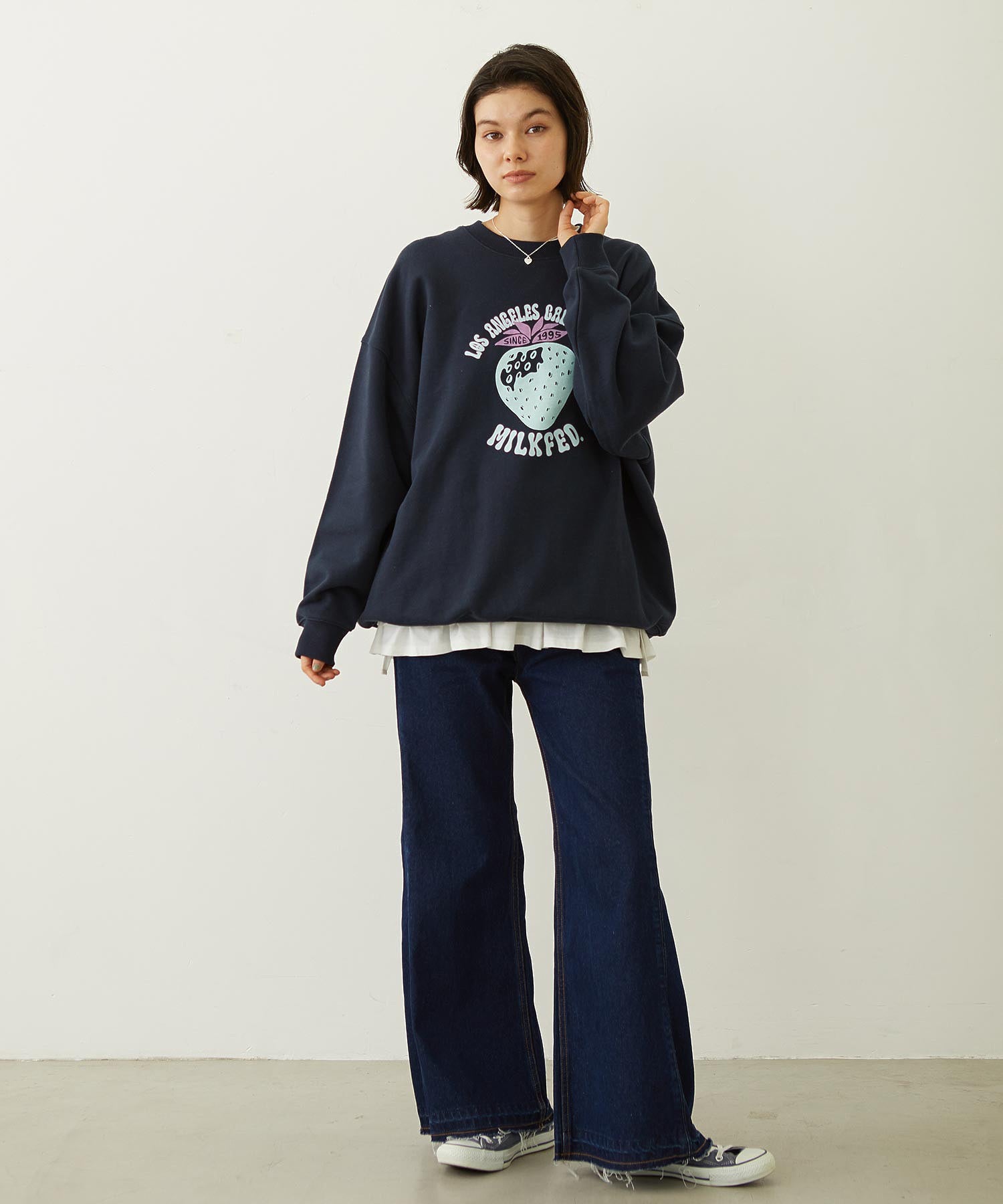 FLARED DENIM PANTS