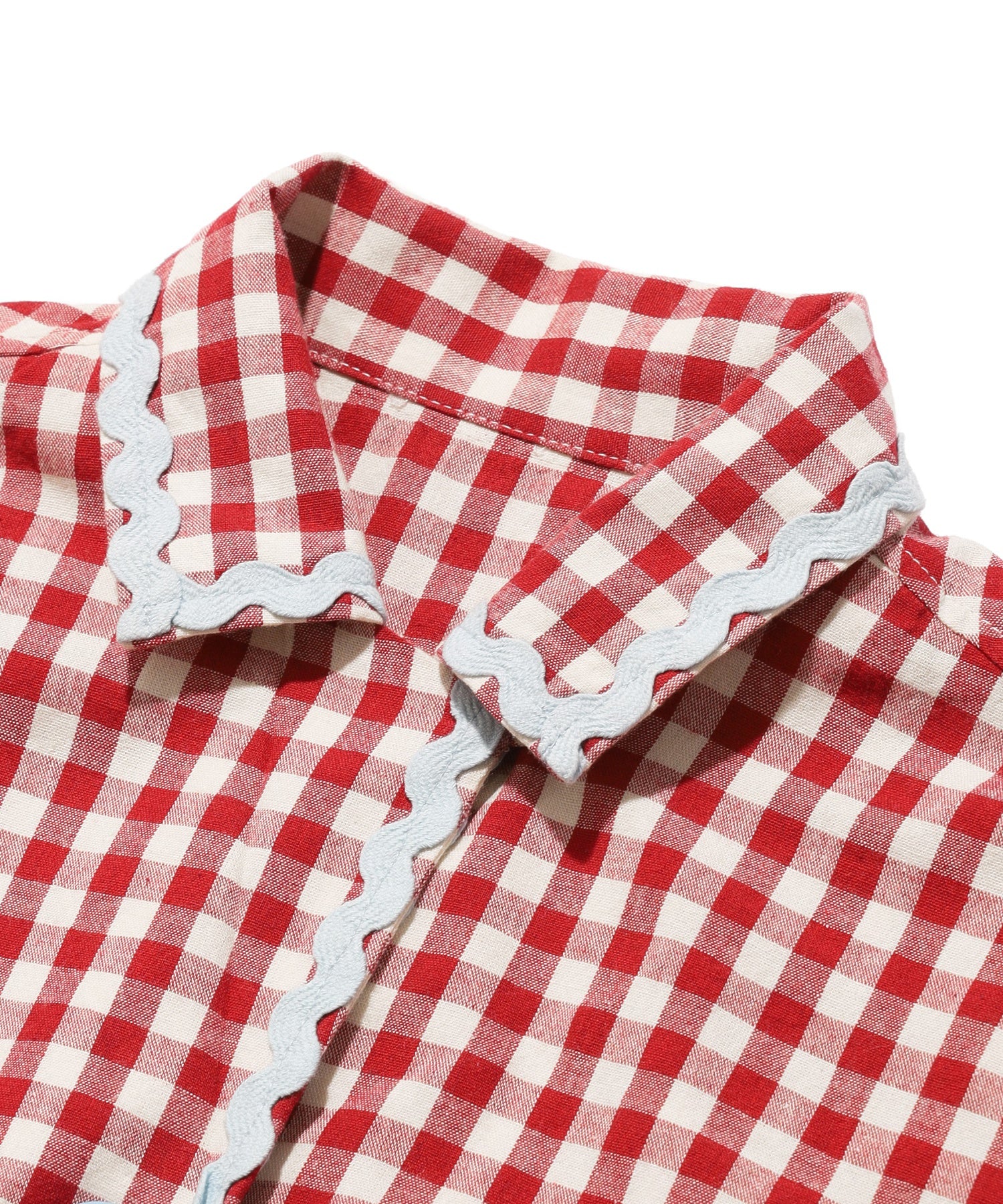 TRIMMED GINGHAM CHECK SHIRT