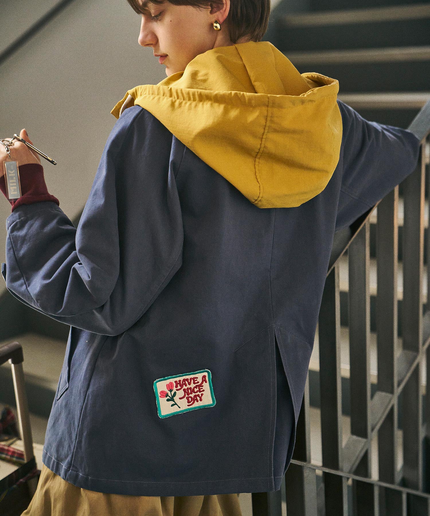 PATCH HOODED JACKET