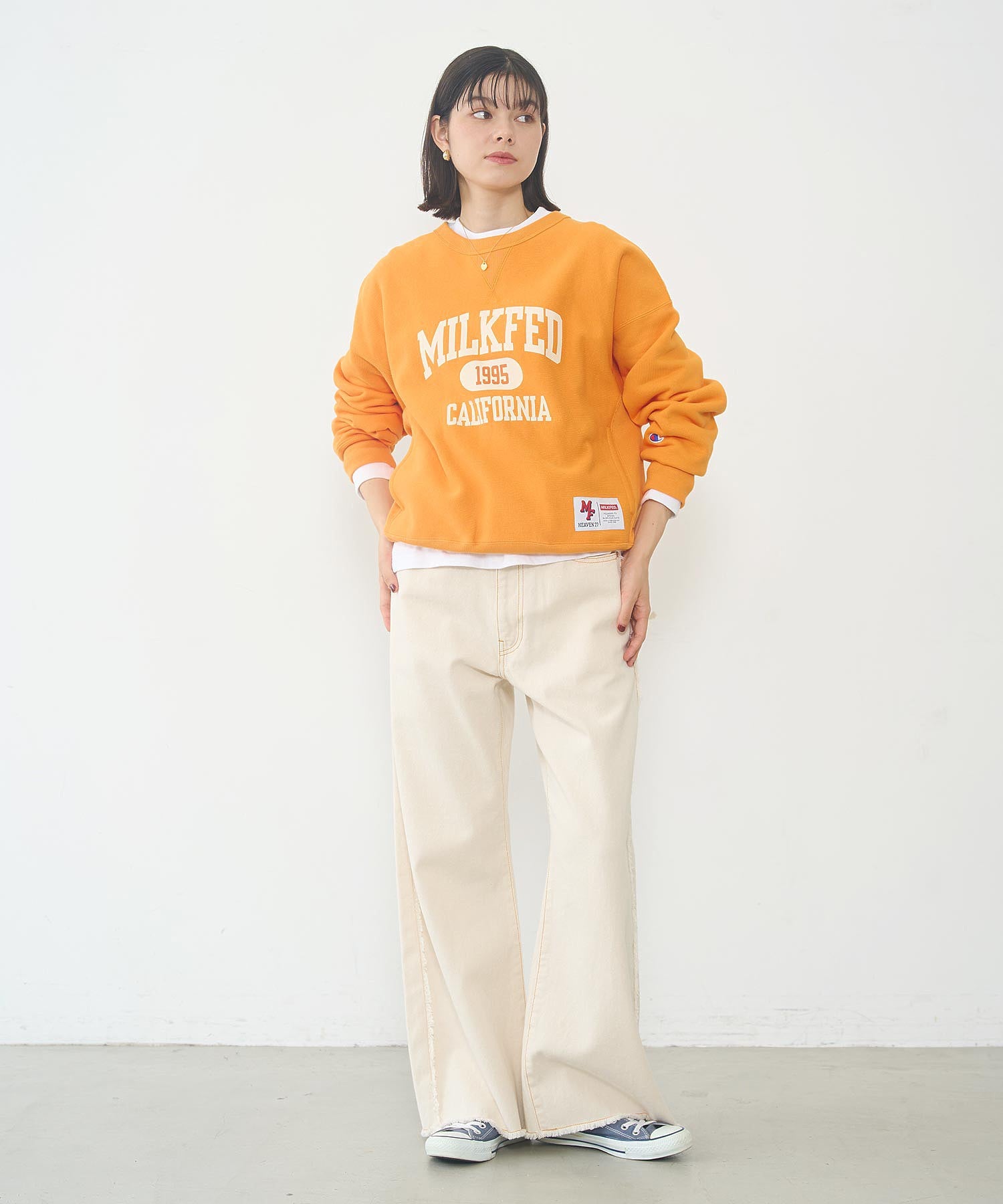 MILKFED.×CHAMPION SWEAT TOP