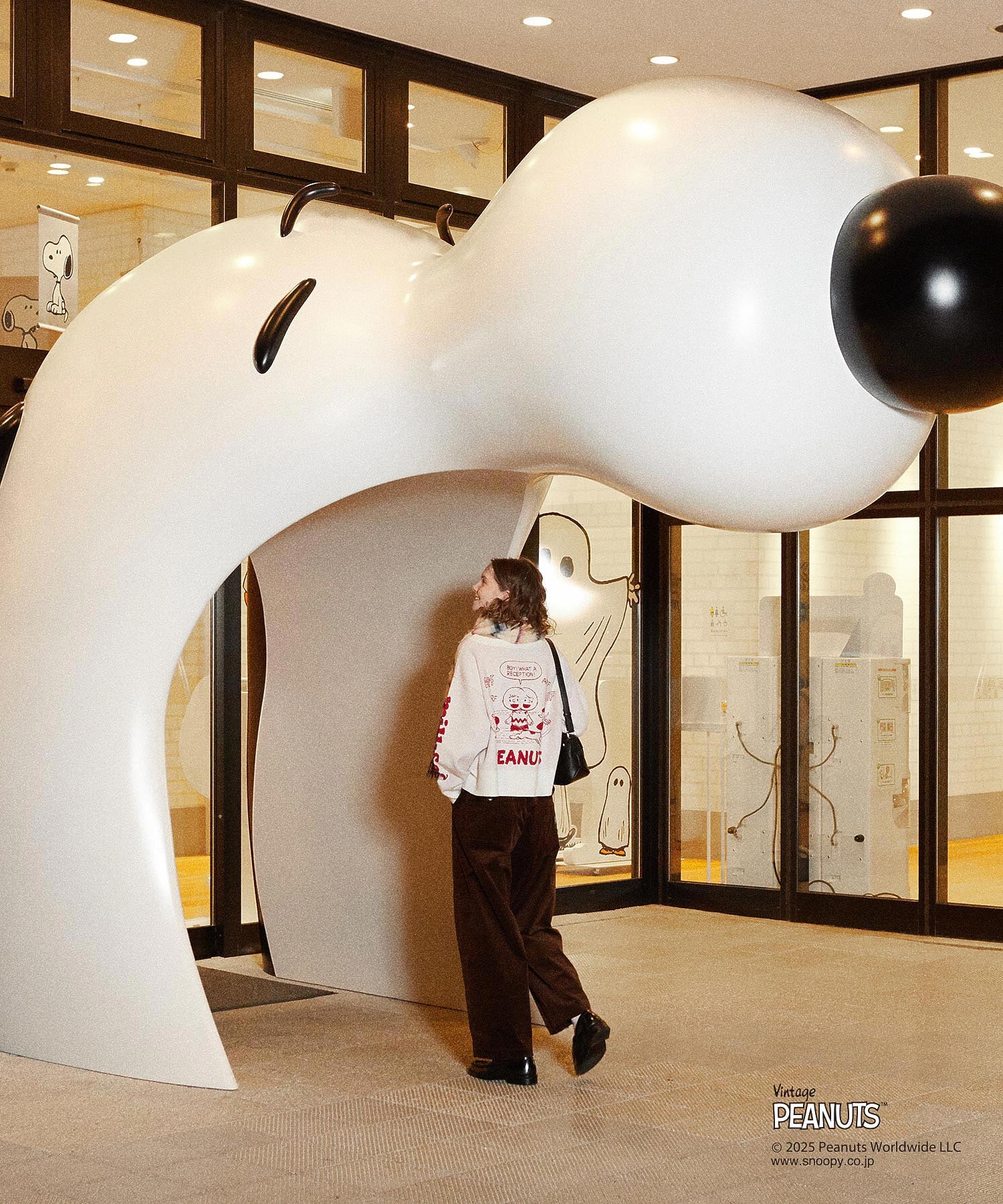 MILKFED. × PEANUTS KNIT CARDIGAN