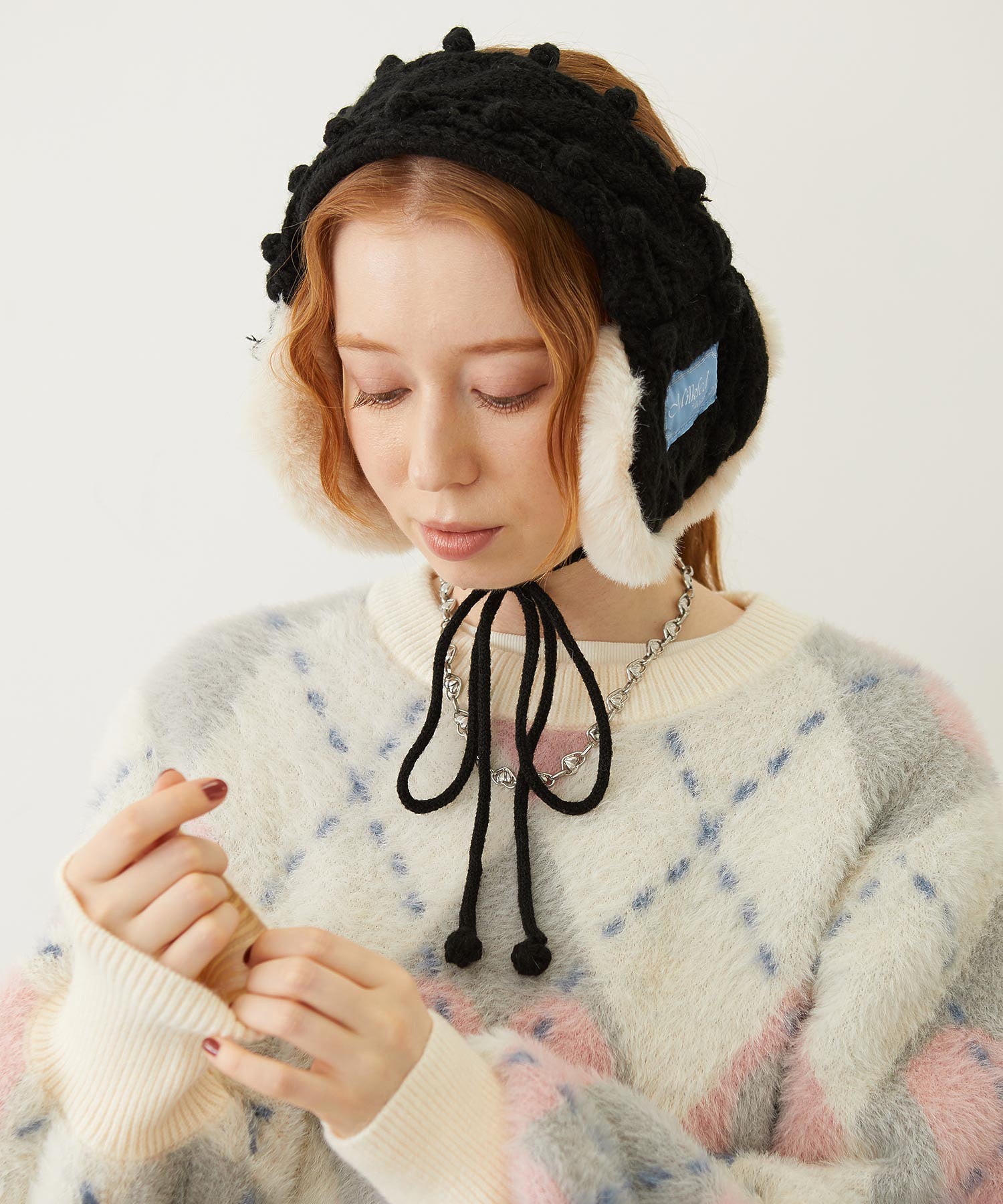 CABLE KNIT EARMUFFS