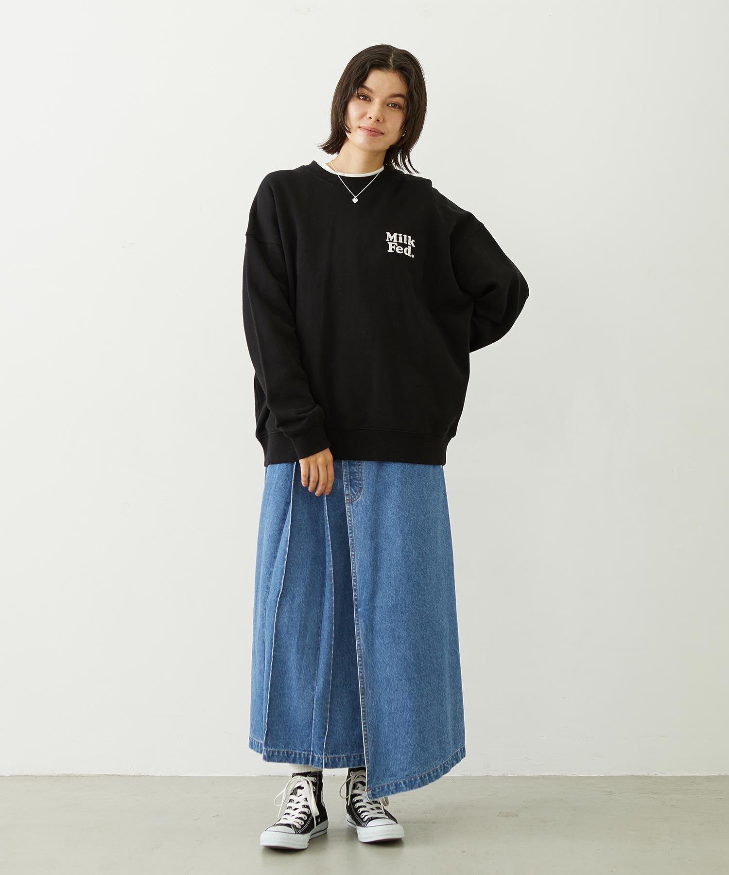 ASYMMETRICAL LONG SKIRT