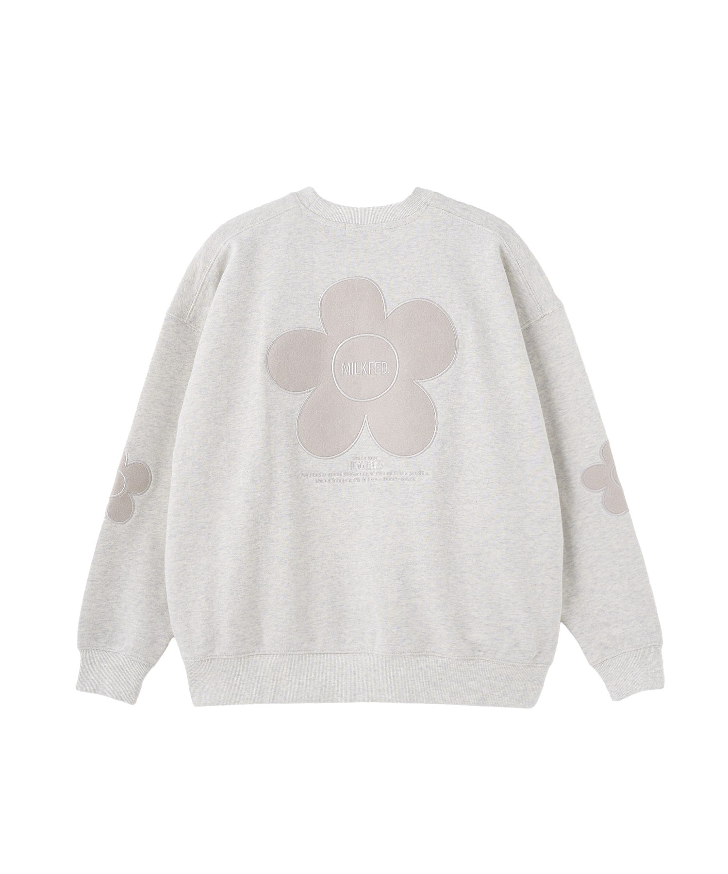 FLOWER ELBOW PATCH SWEAT TOP