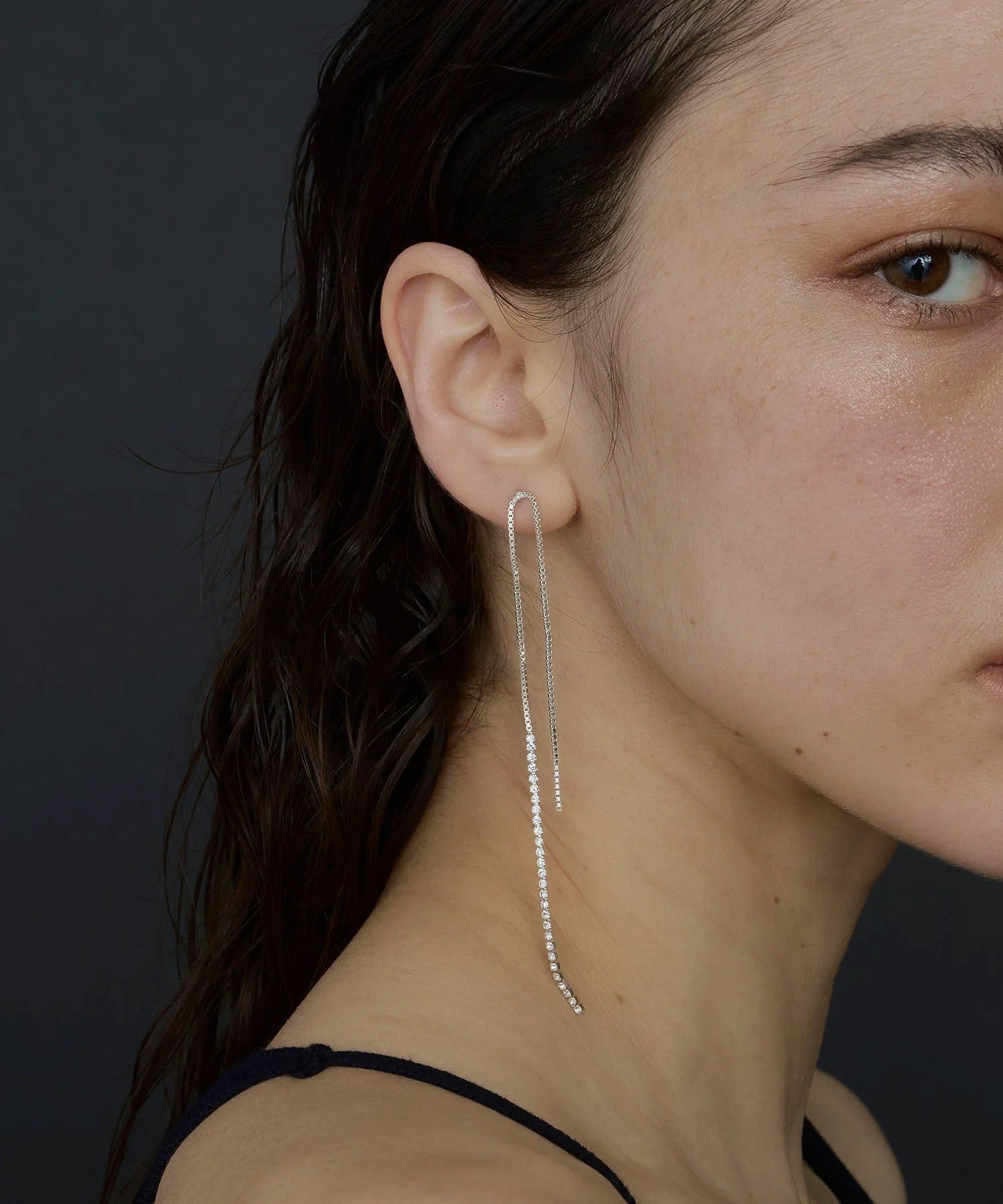 loni/LEAF BIJOU ASYMMETRY PIERCE