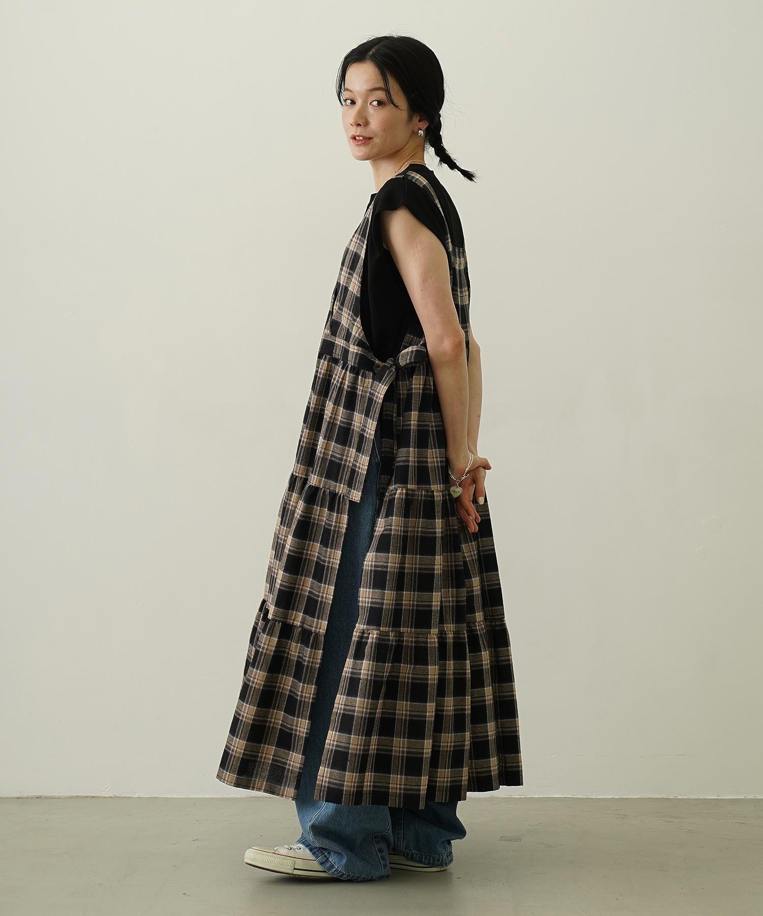 APRON TIERED DRESS