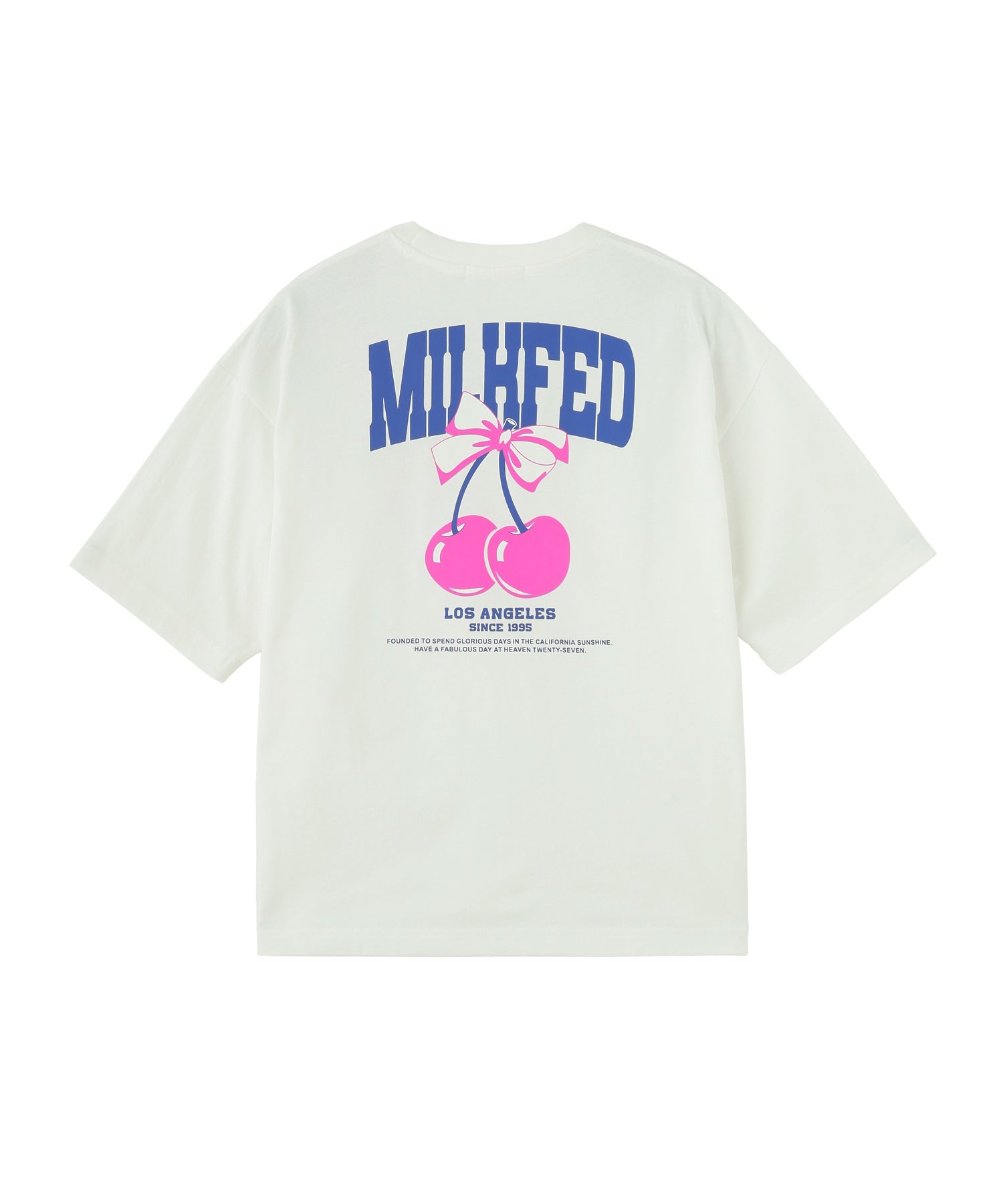 CHERRY AND RIBBON WIDE S/S TEE