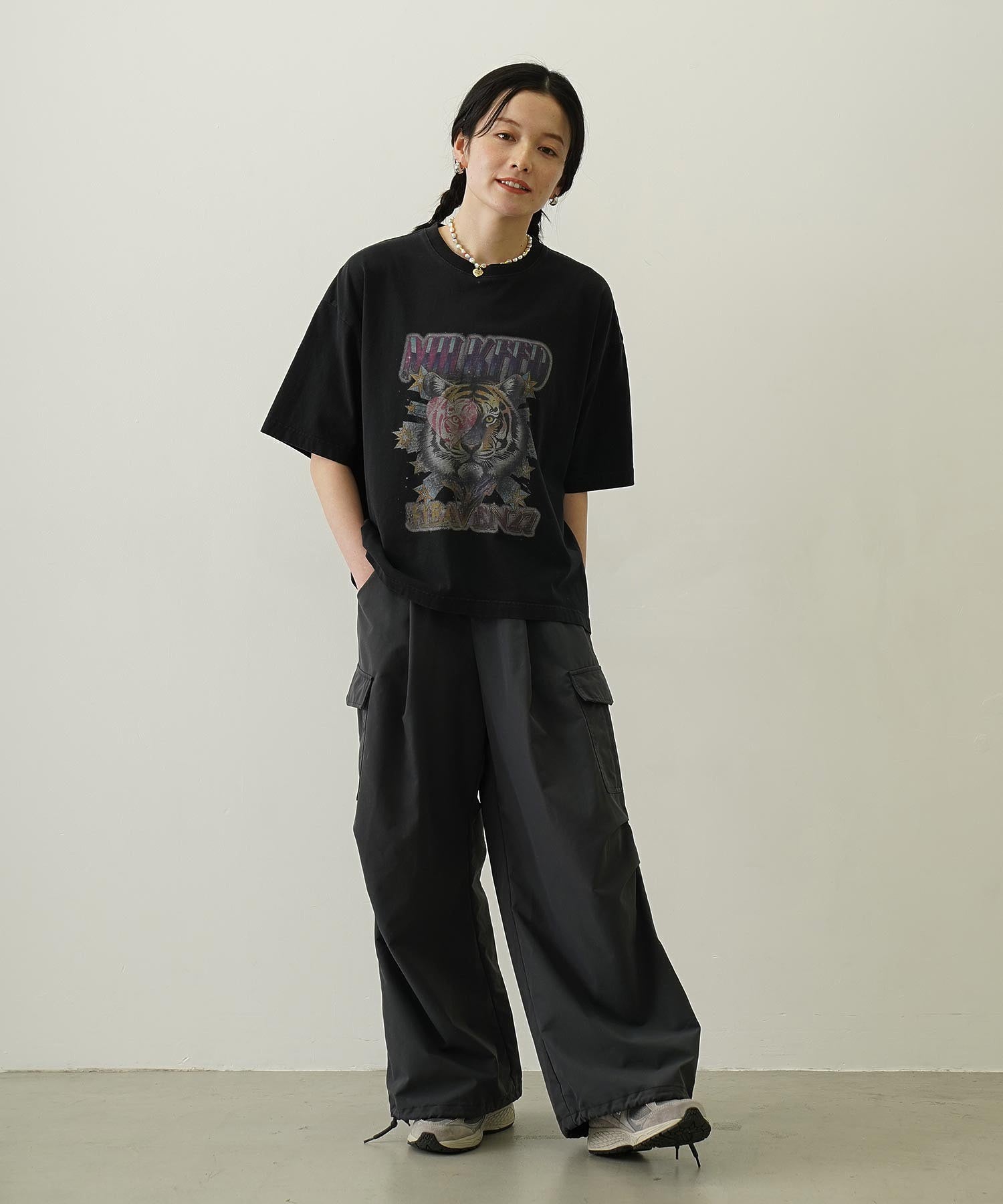 MILITARY WIDE LEG PANTS