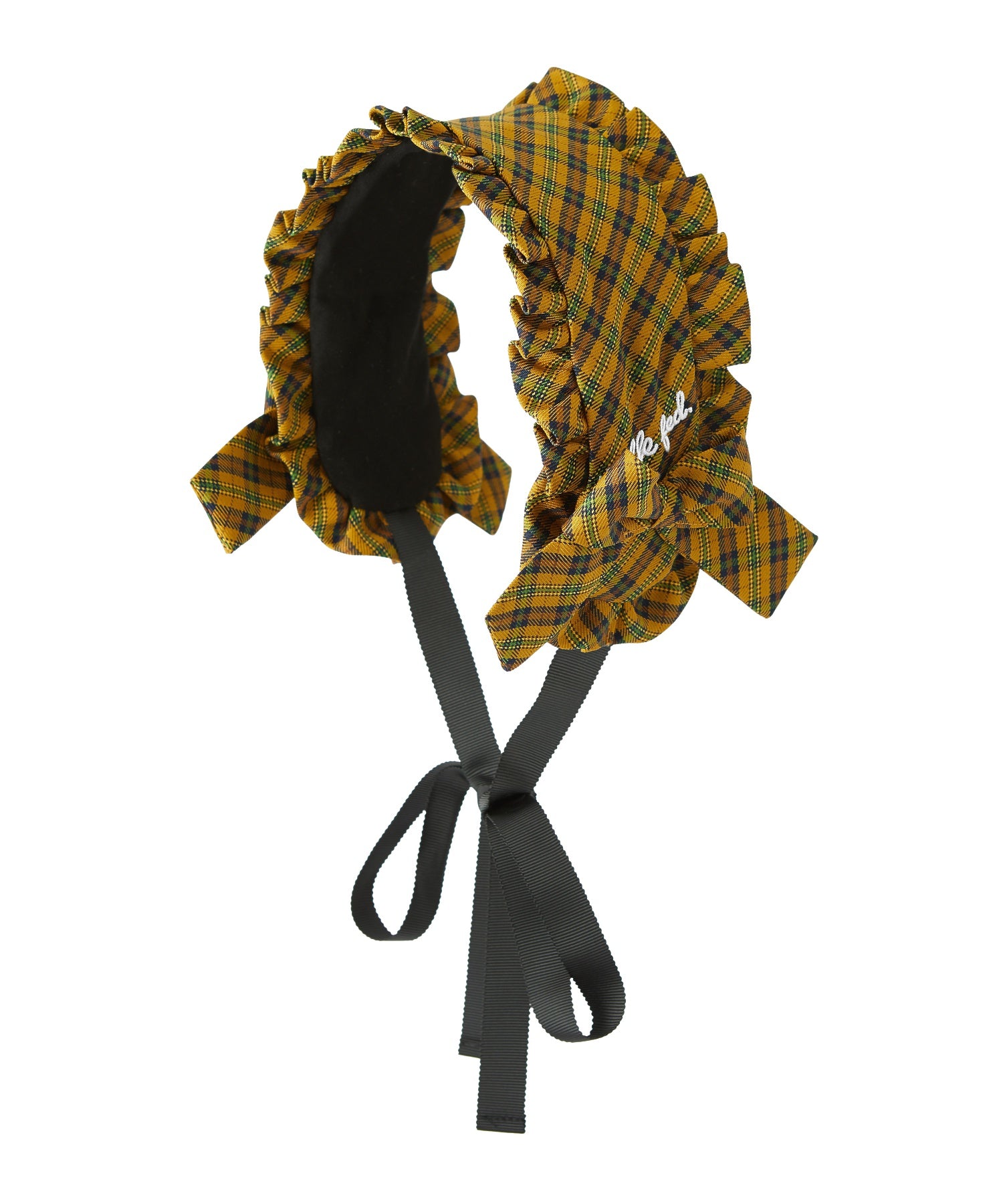 FRILLED TARTAN EARMUFFS