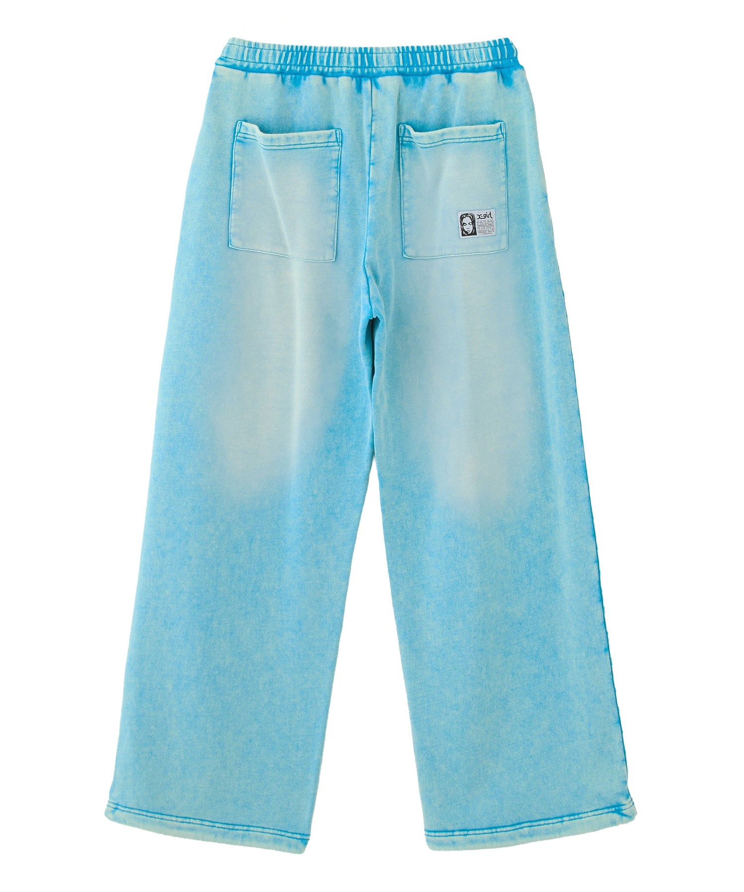 FACE LABEL WASHED SWEATPANTS