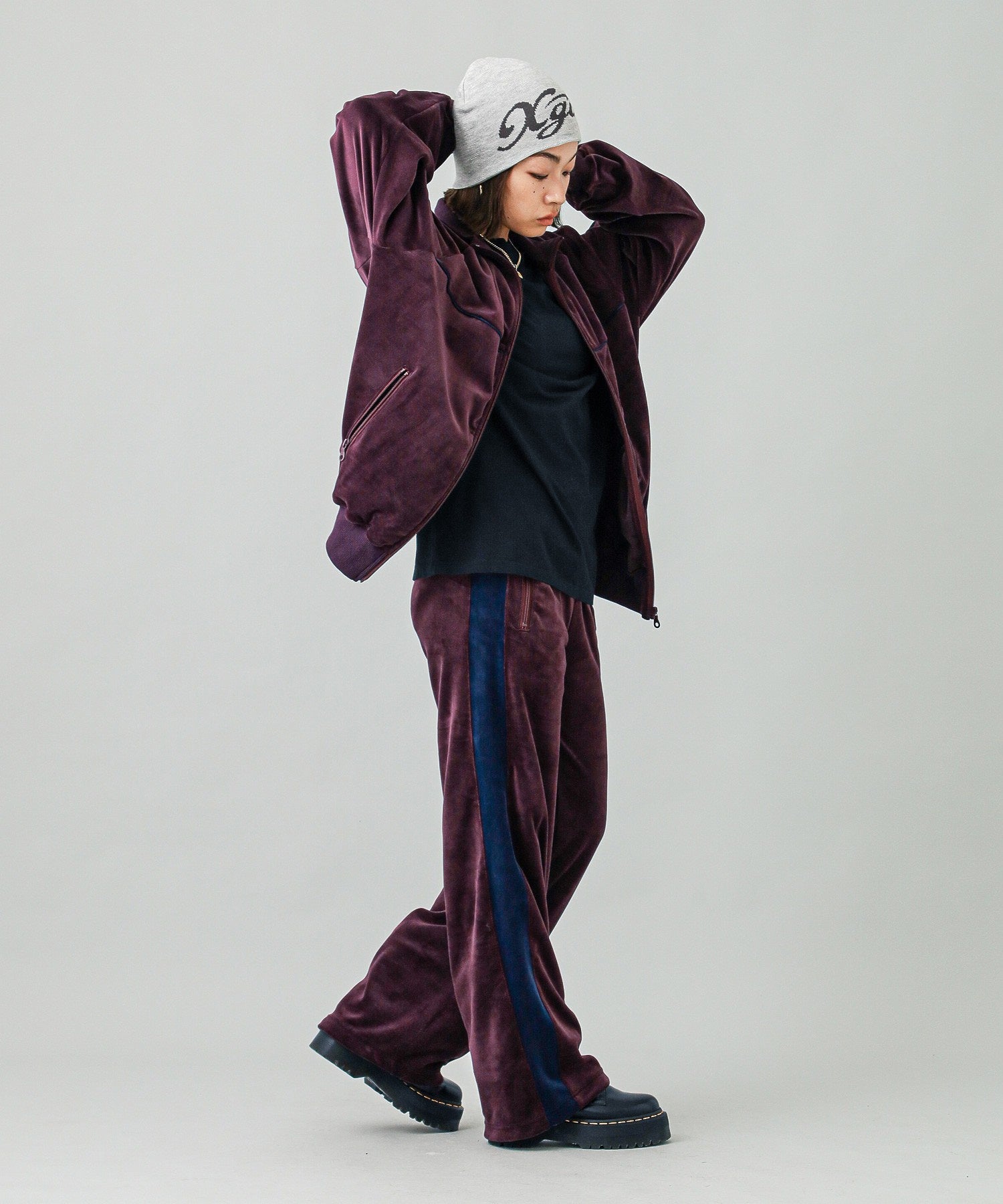 VELOUR TRACK PANTS