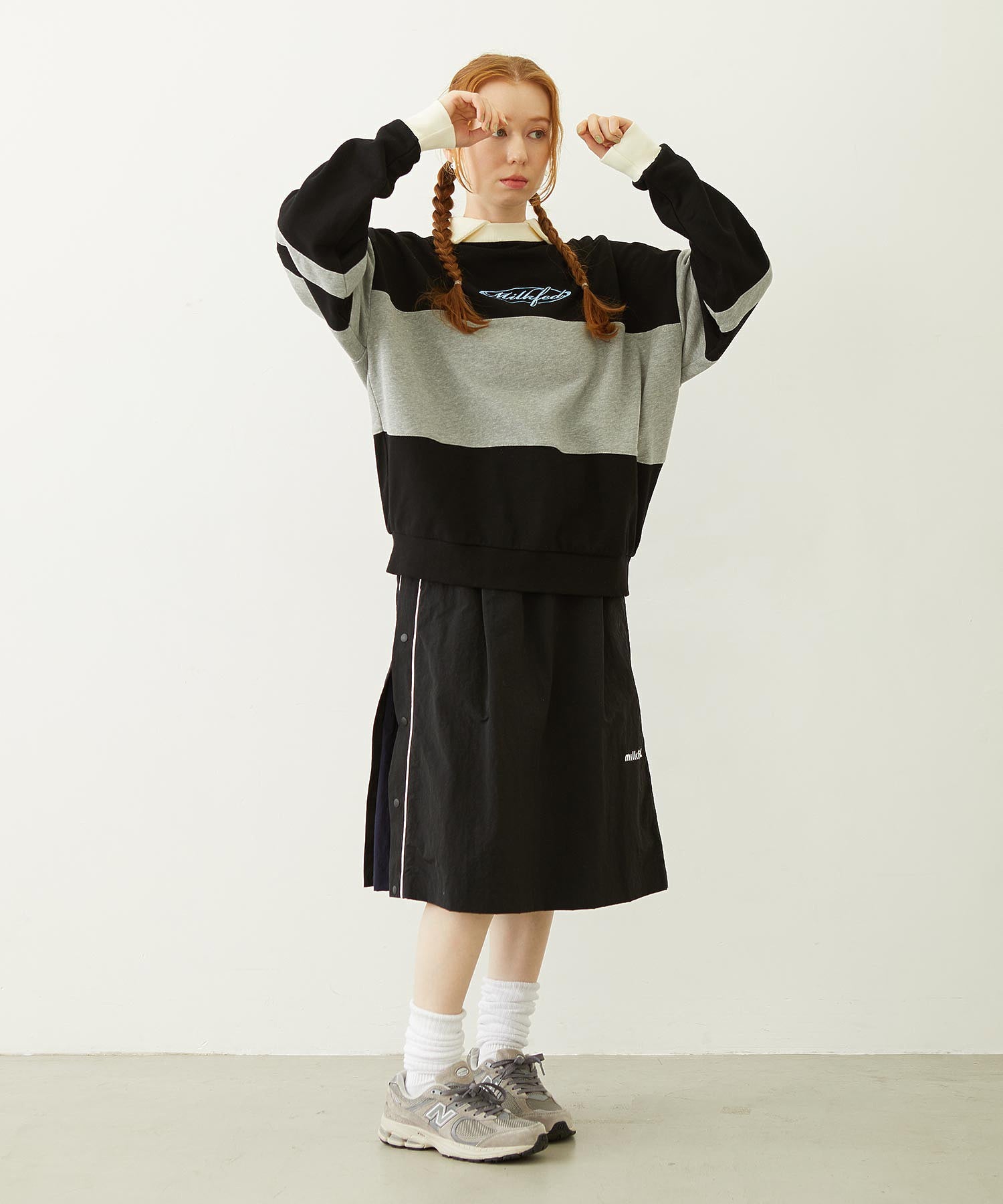 CUTOUT LOGO TRACK SKIRT