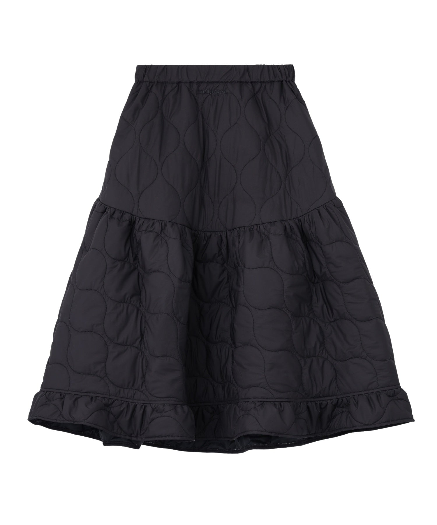 QUILTED FLARED SKIRT