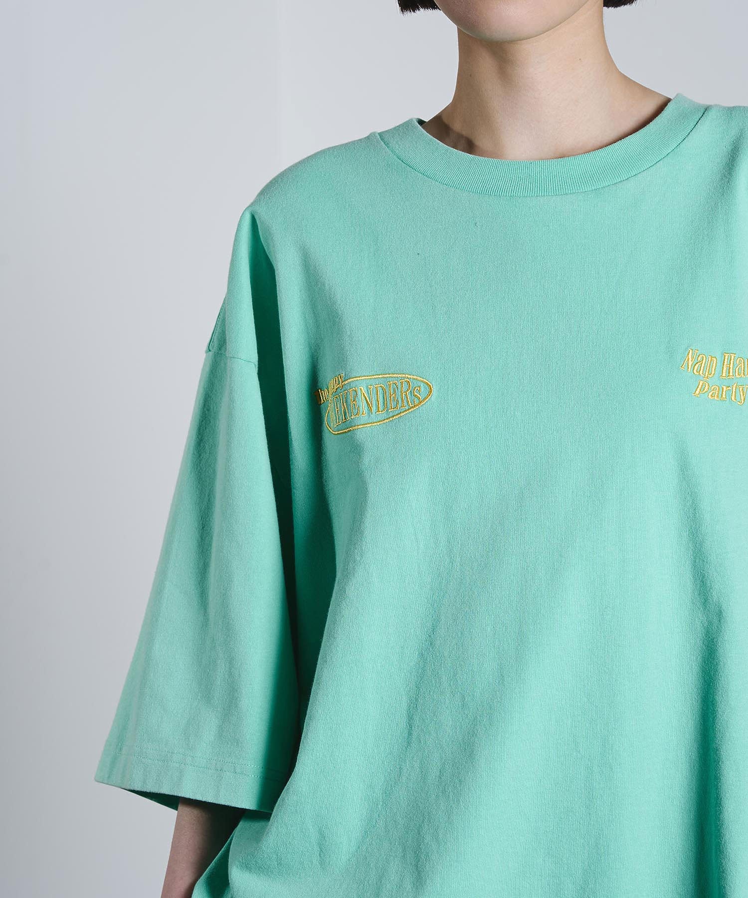 【Champion別注】ROSEBUD x champion LOGO EMBROIDERY BIG TEE