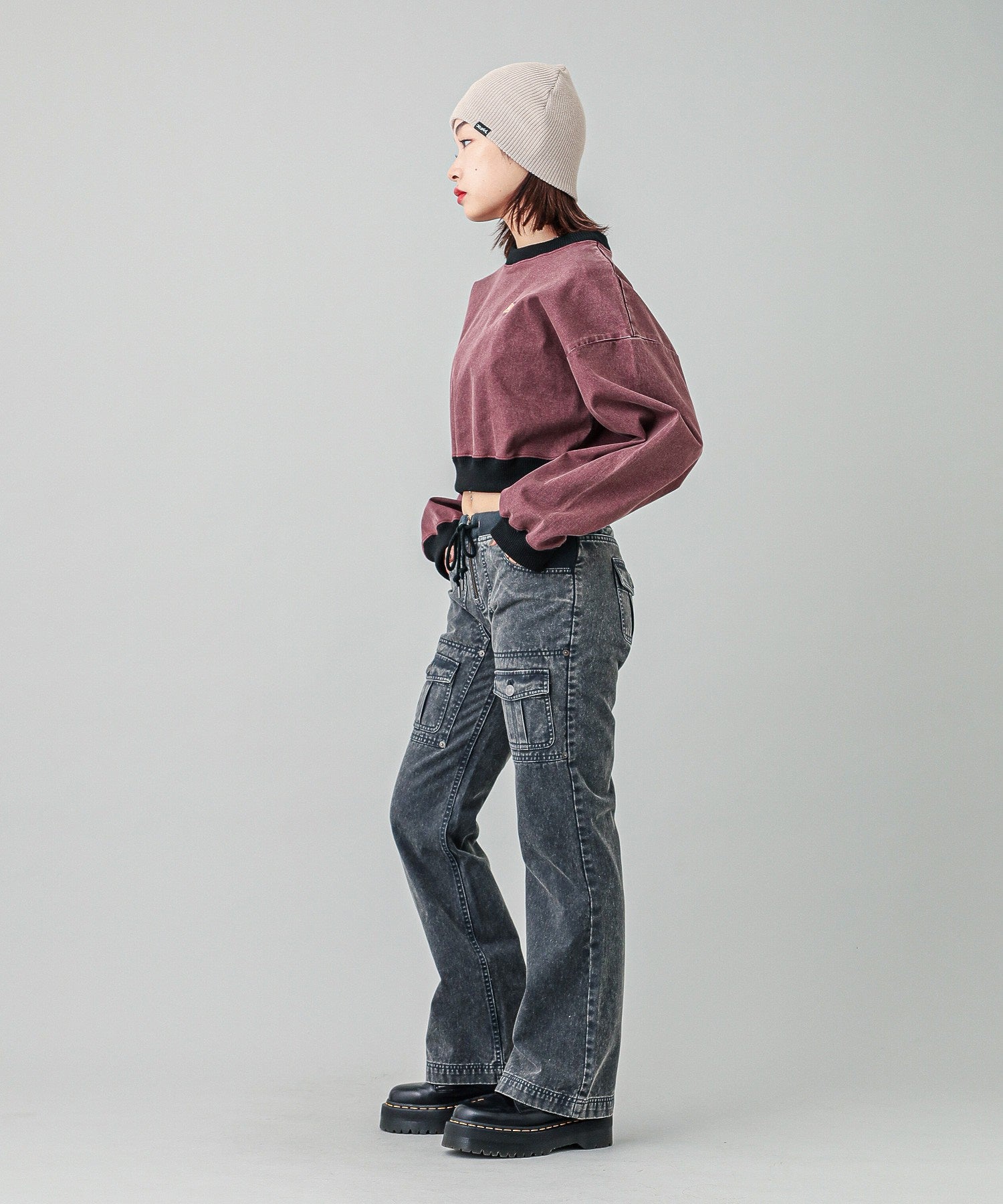 LOW RISE FLARE EASY PANTS