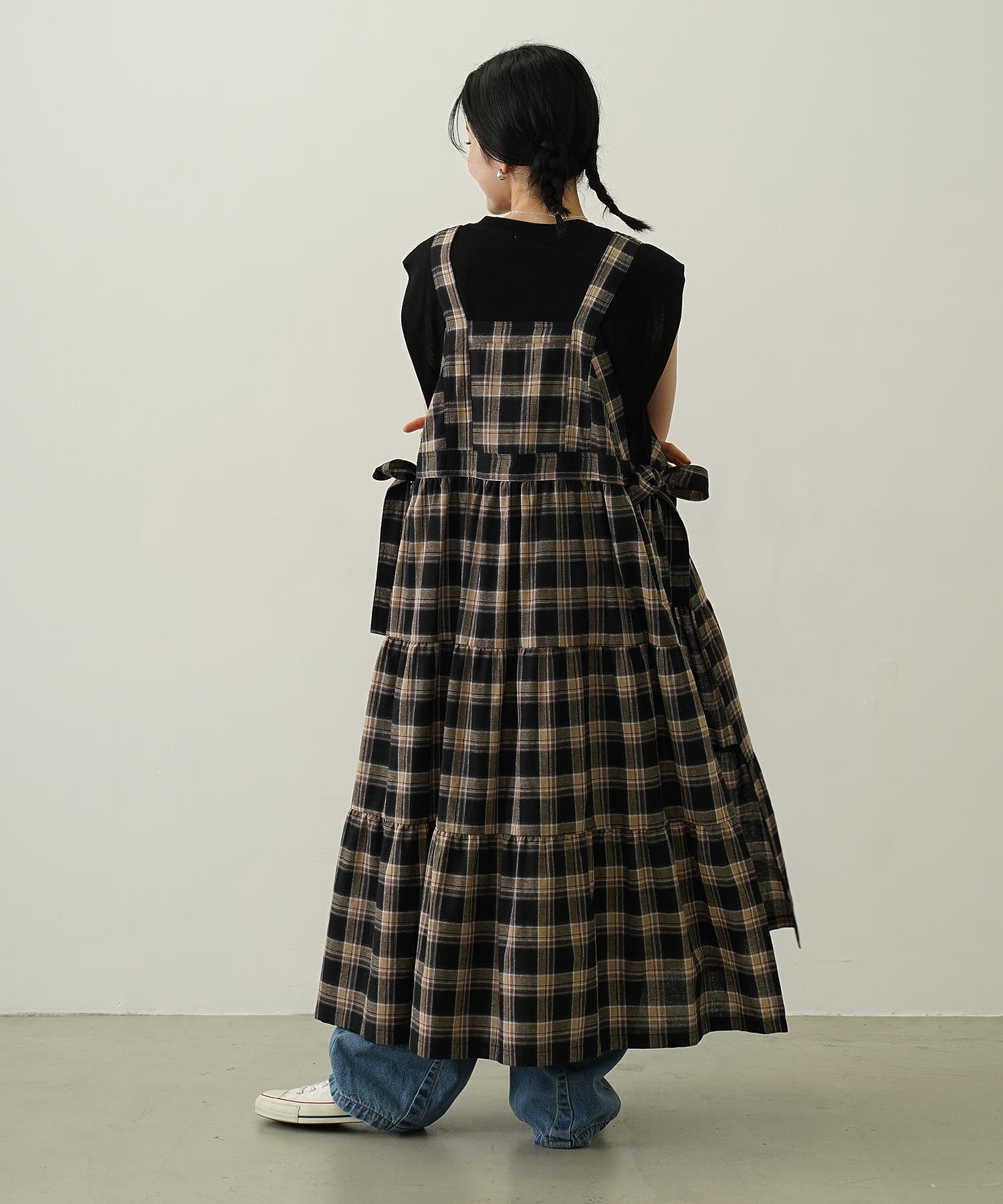 APRON TIERED DRESS