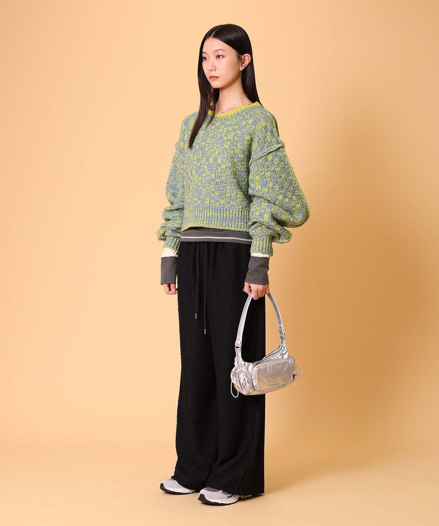 ミックスニットプルオーバー