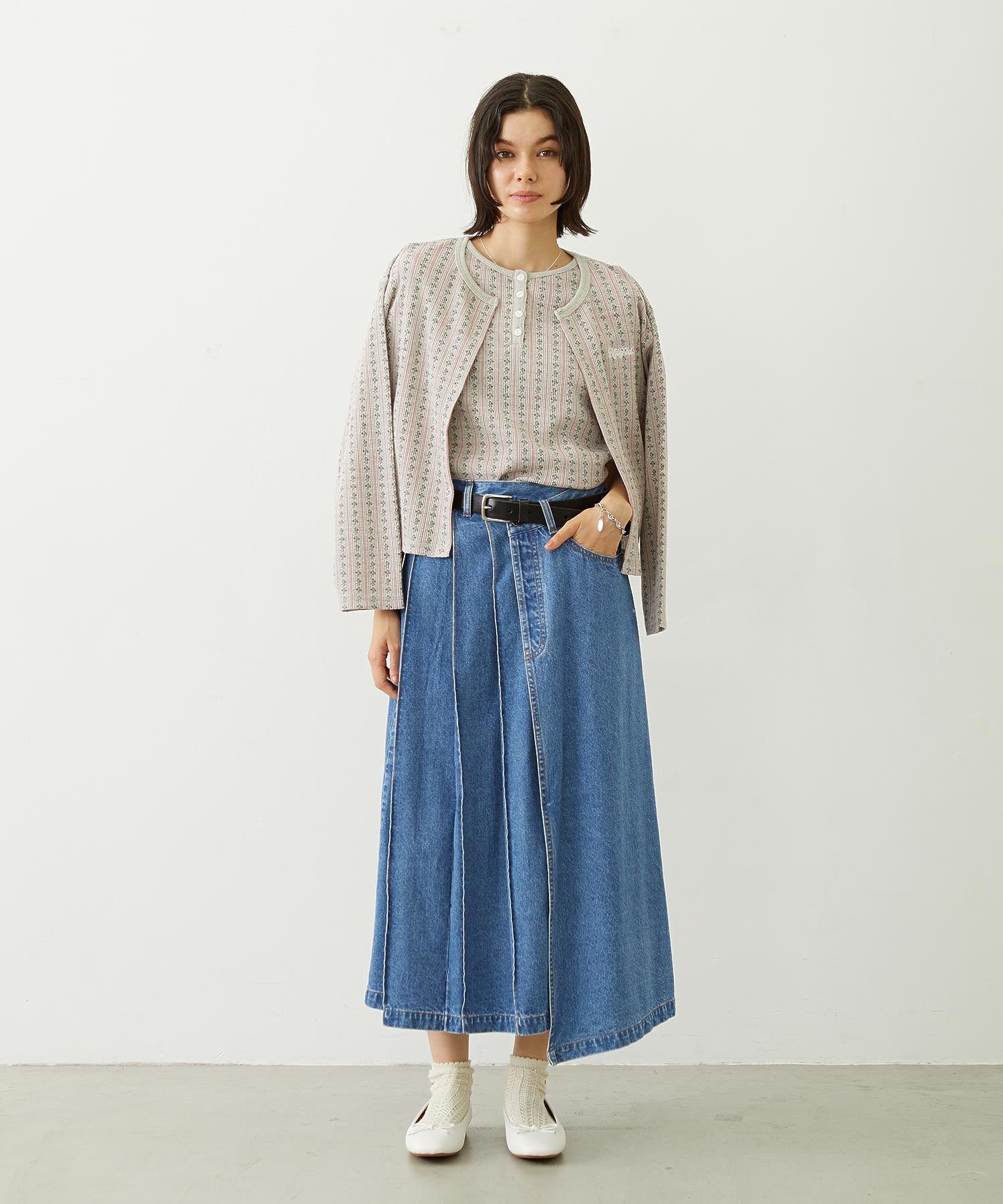 ASYMMETRICAL LONG SKIRT