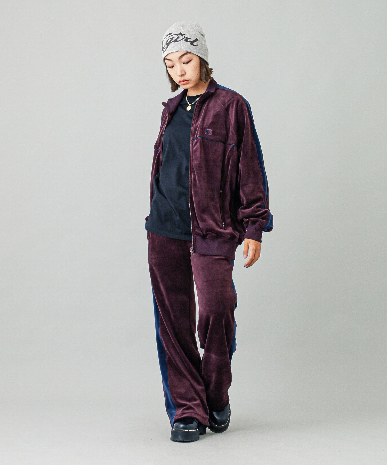 VELOUR TRACK PANTS