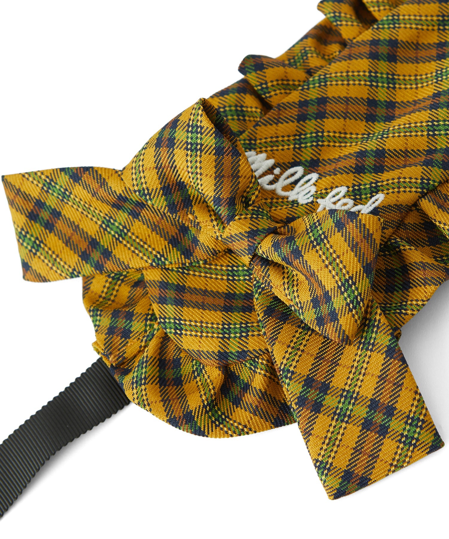 FRILLED TARTAN EARMUFFS