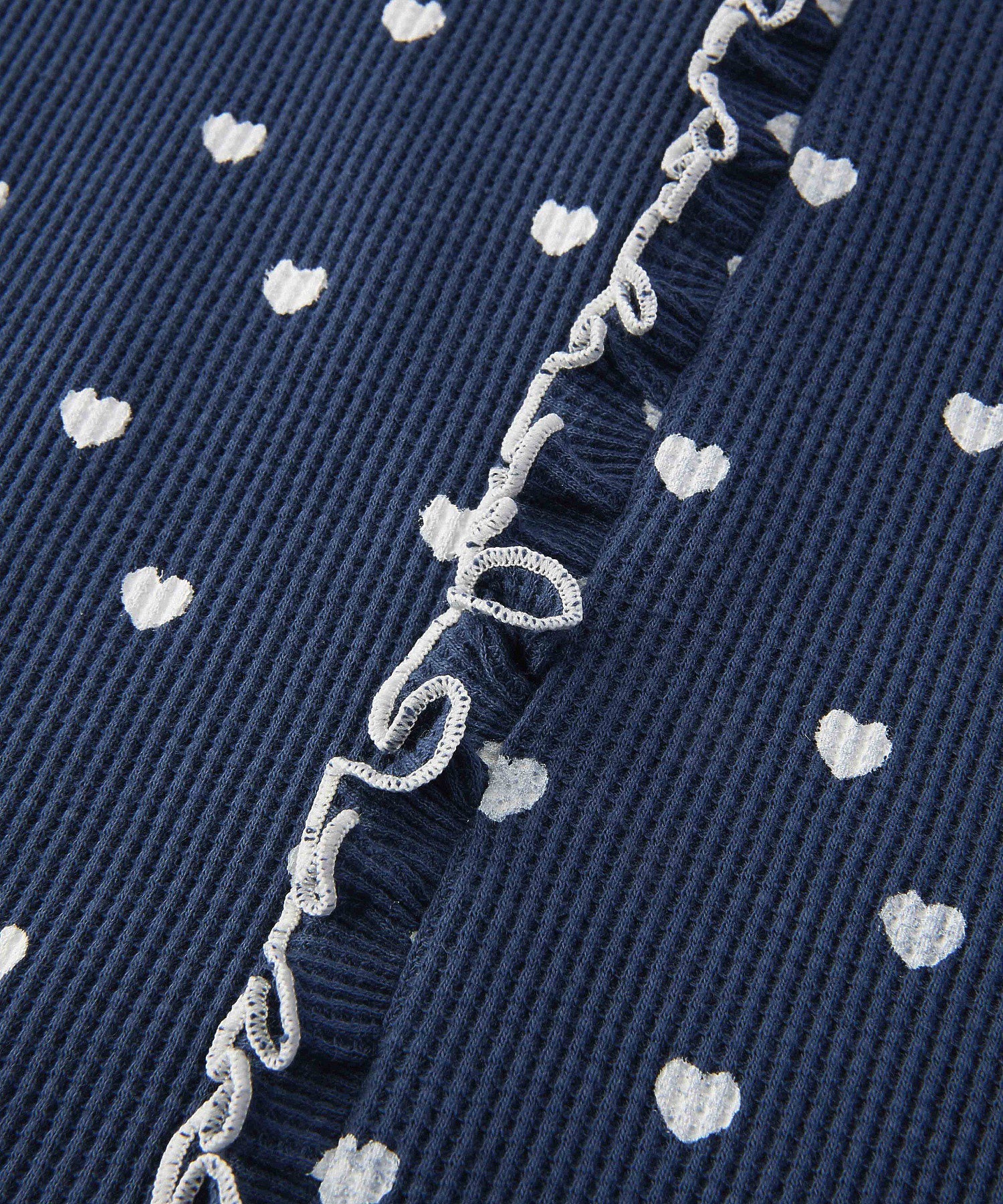 HEART WAFFLE TOP