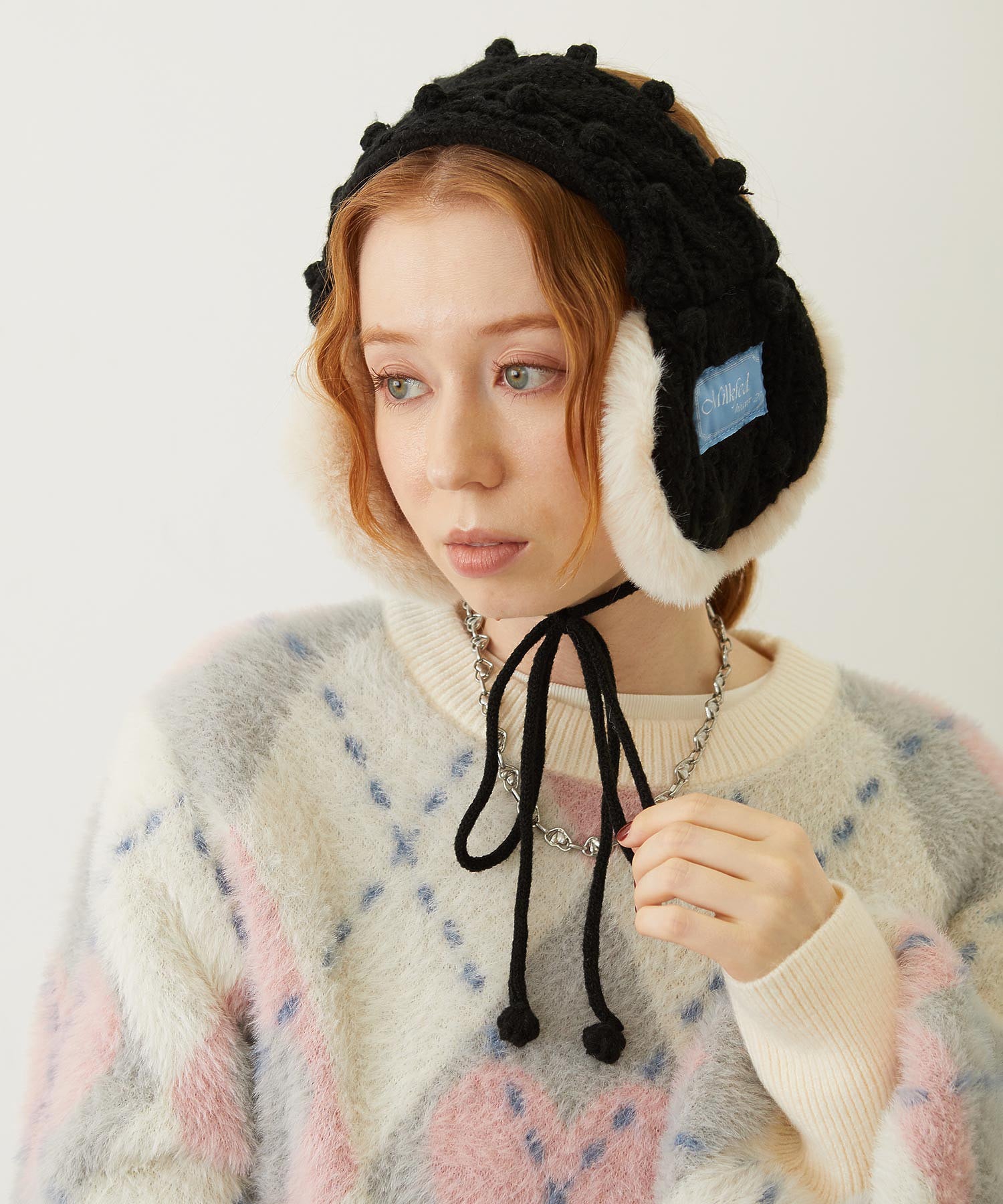 CABLE KNIT EARMUFFS