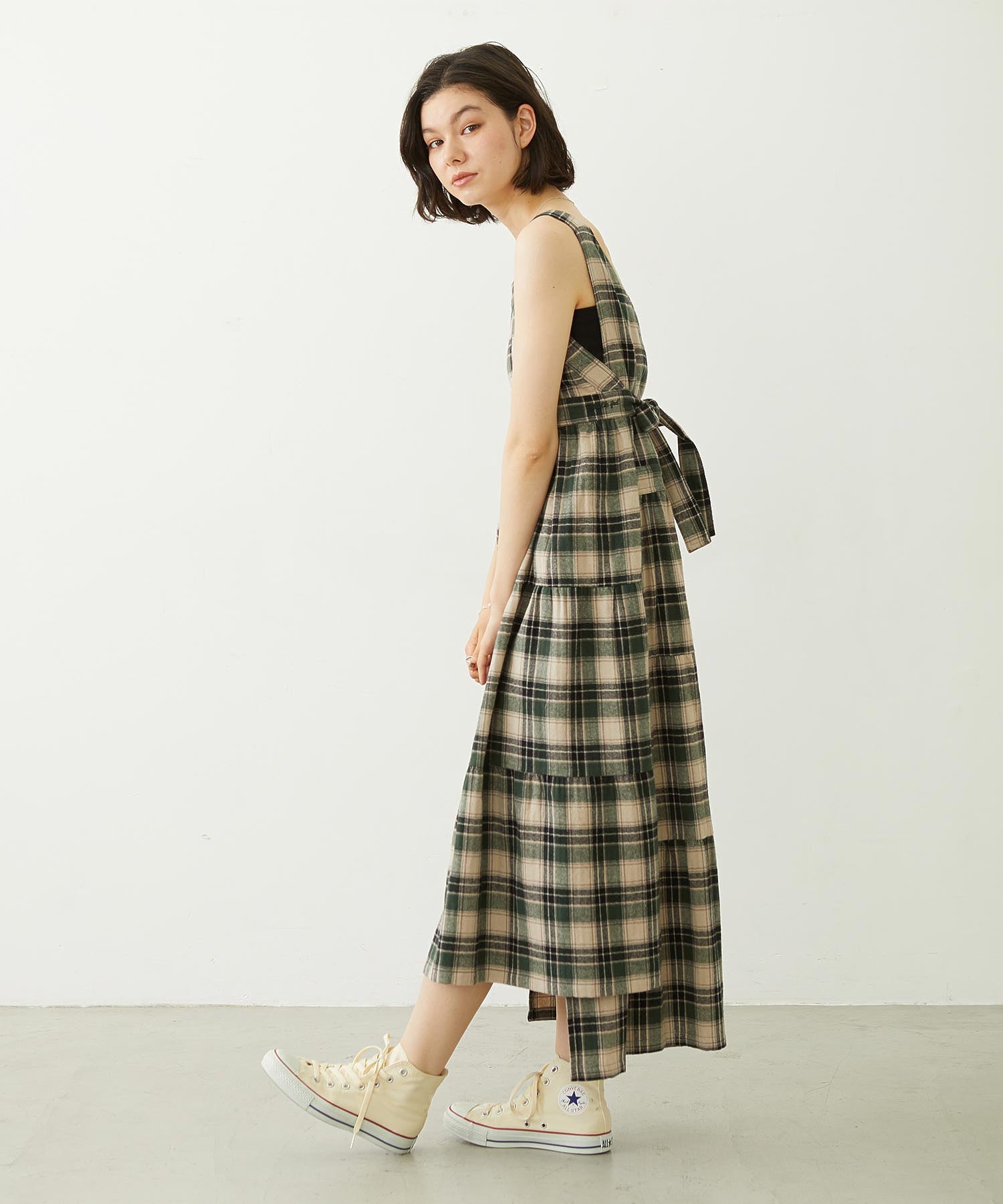 APRON TIERED DRESS