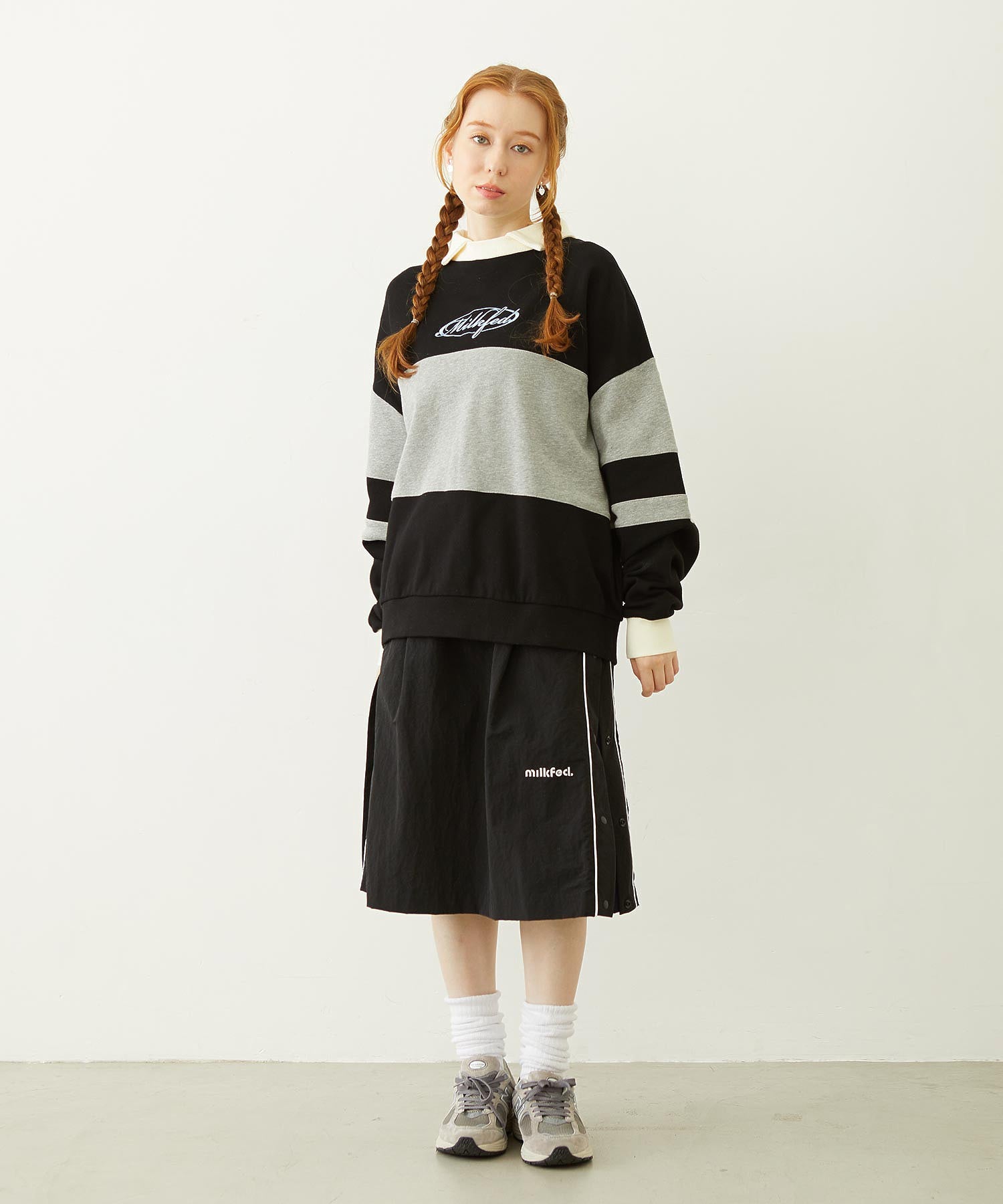 CUTOUT LOGO TRACK SKIRT