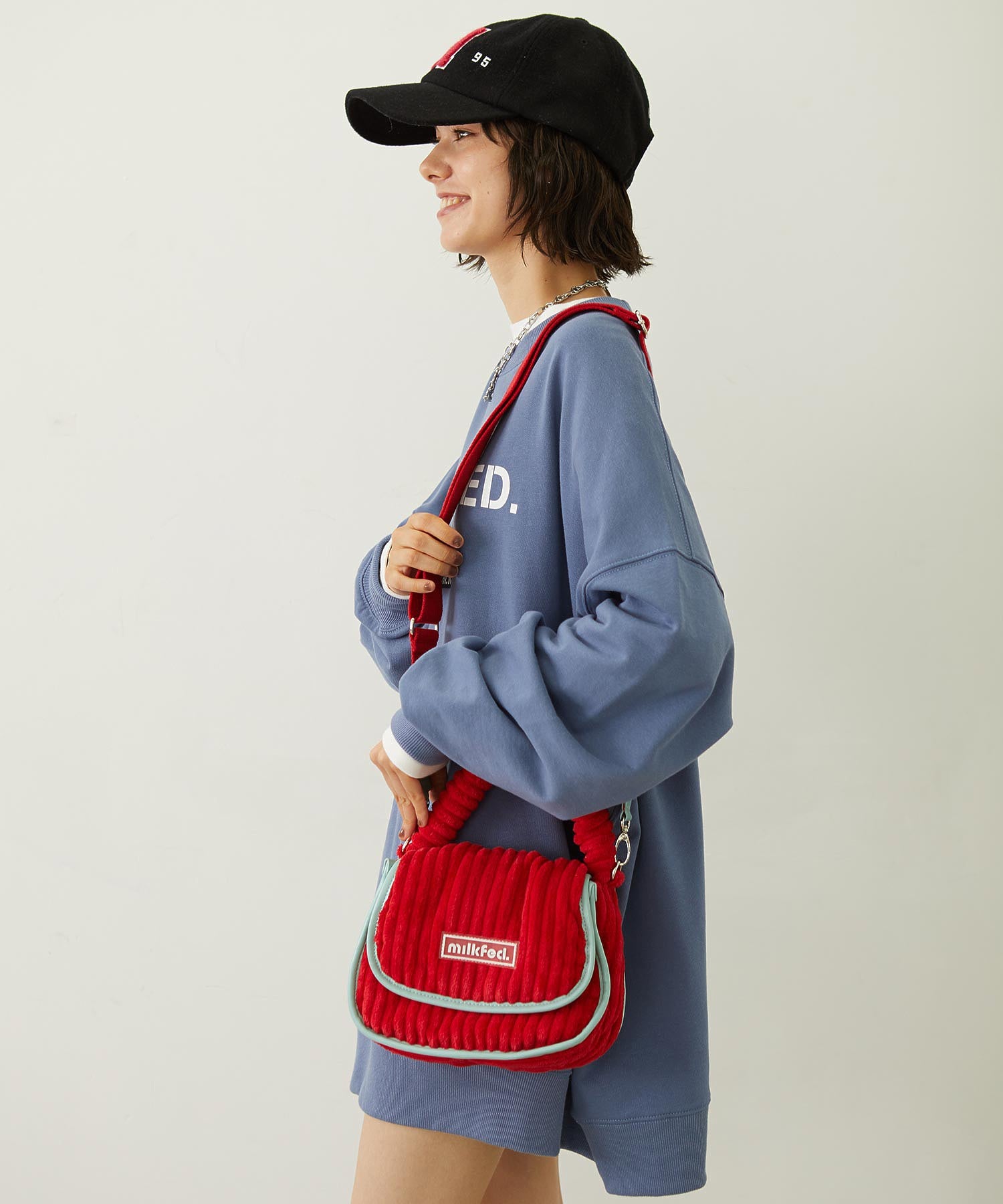 STENCIL AND BAR LOGO BIG SWEAT TOP