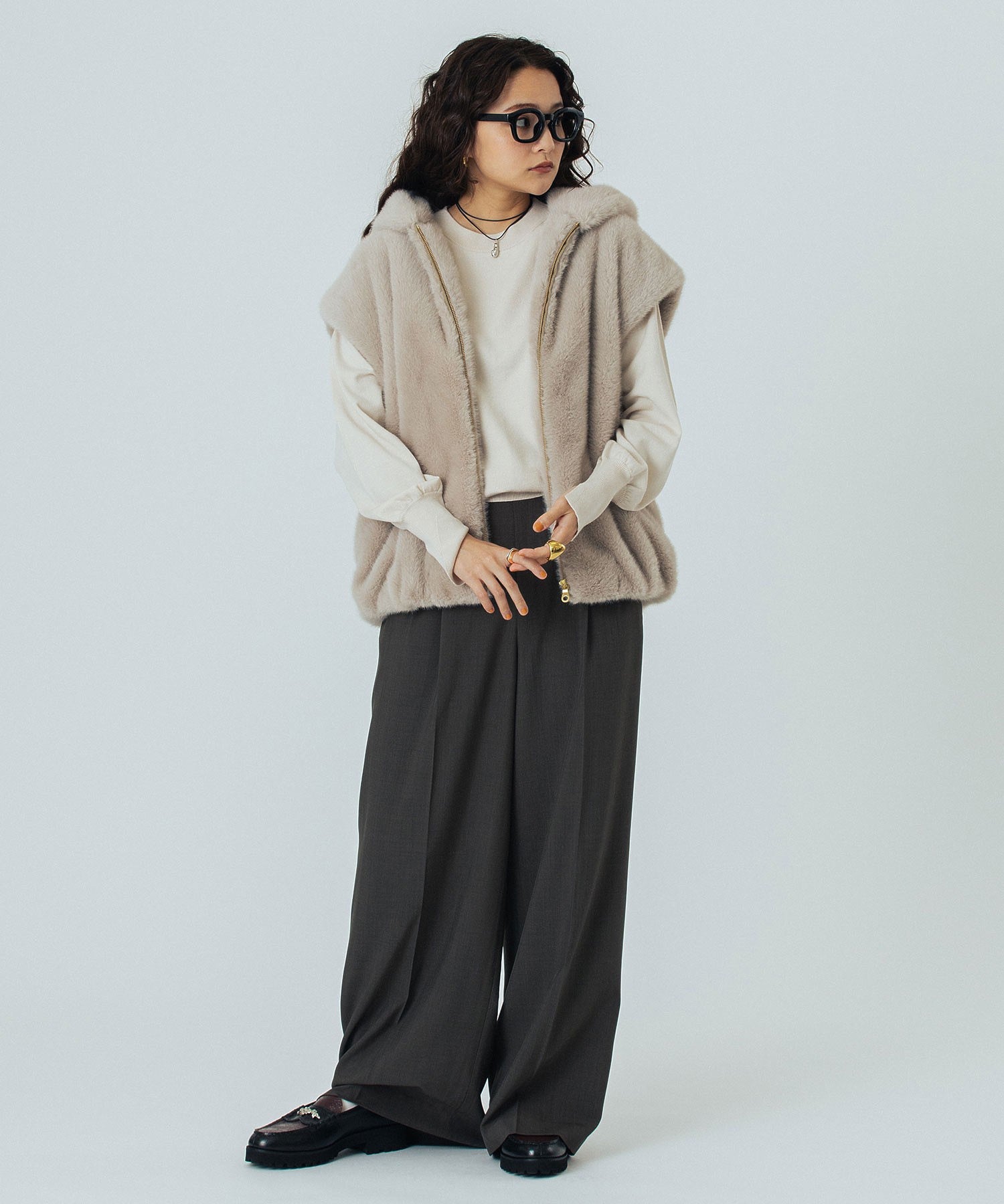 model:160cm 着用サイズ:S