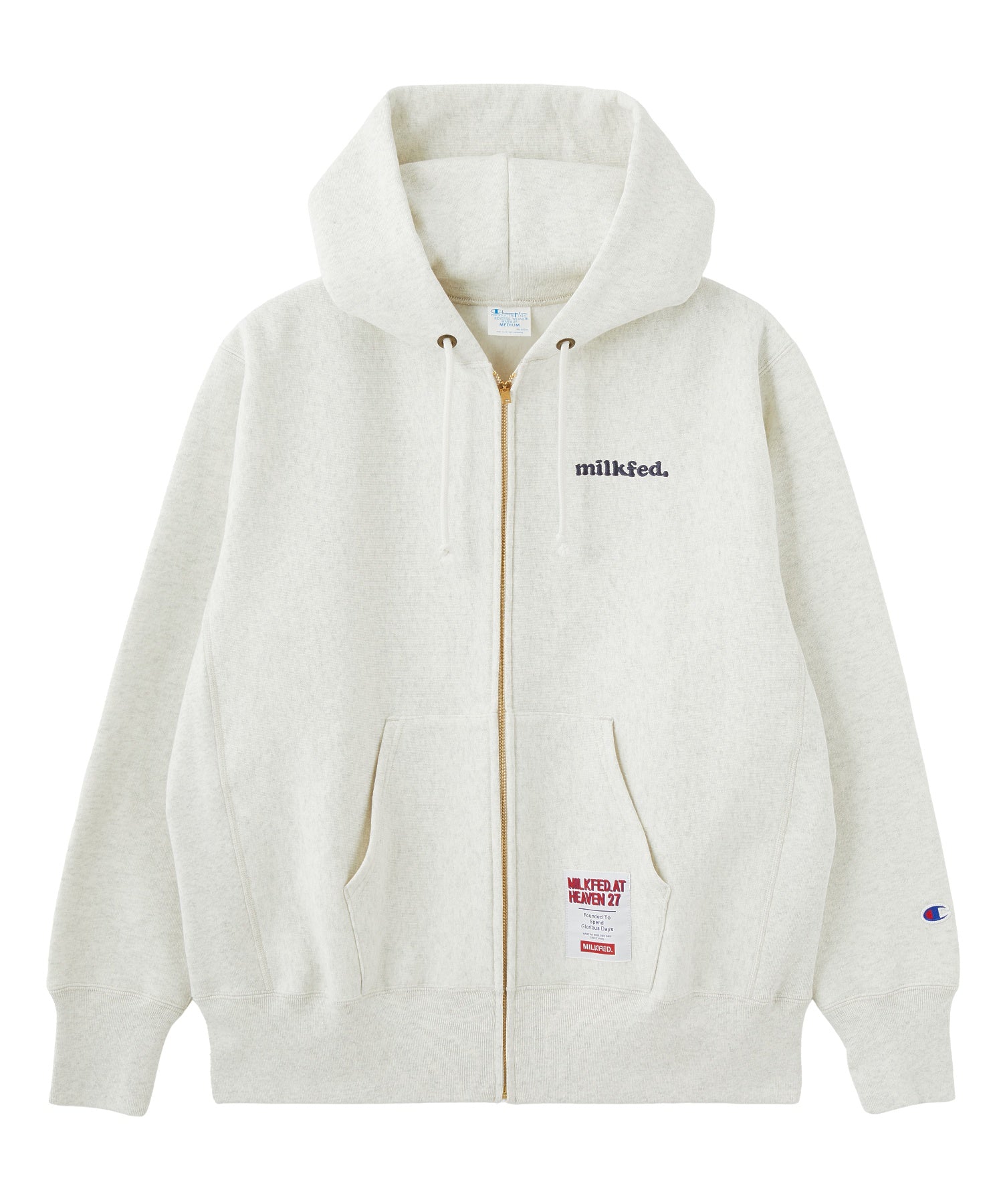 MILKFED.×CHAMPION SWEAT ZIP HOODIE