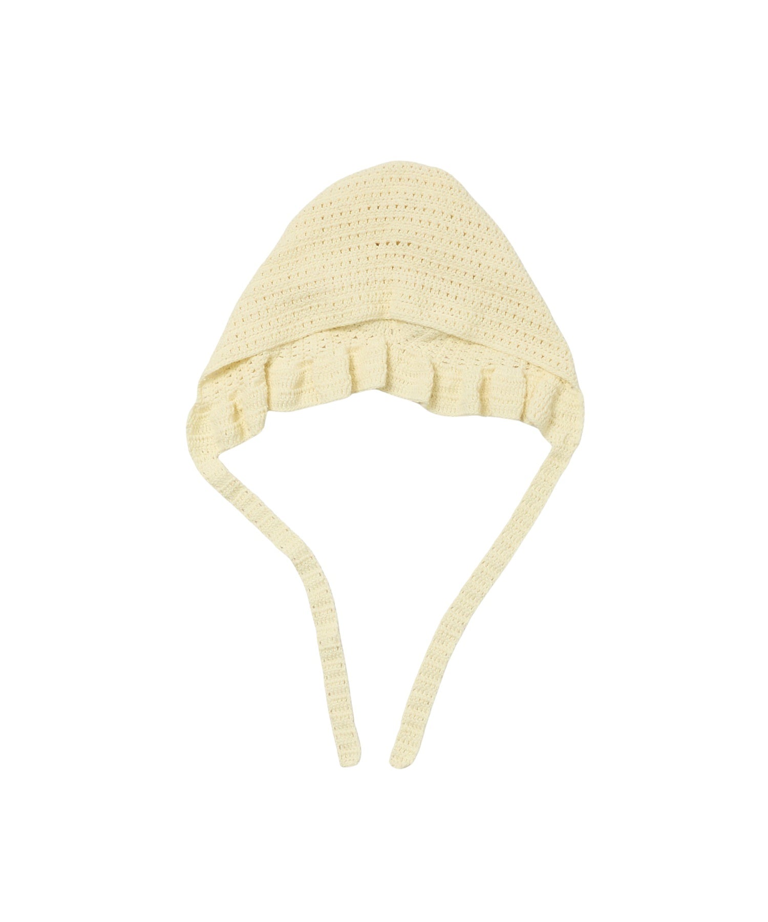 FRILL KNIT BONNET
