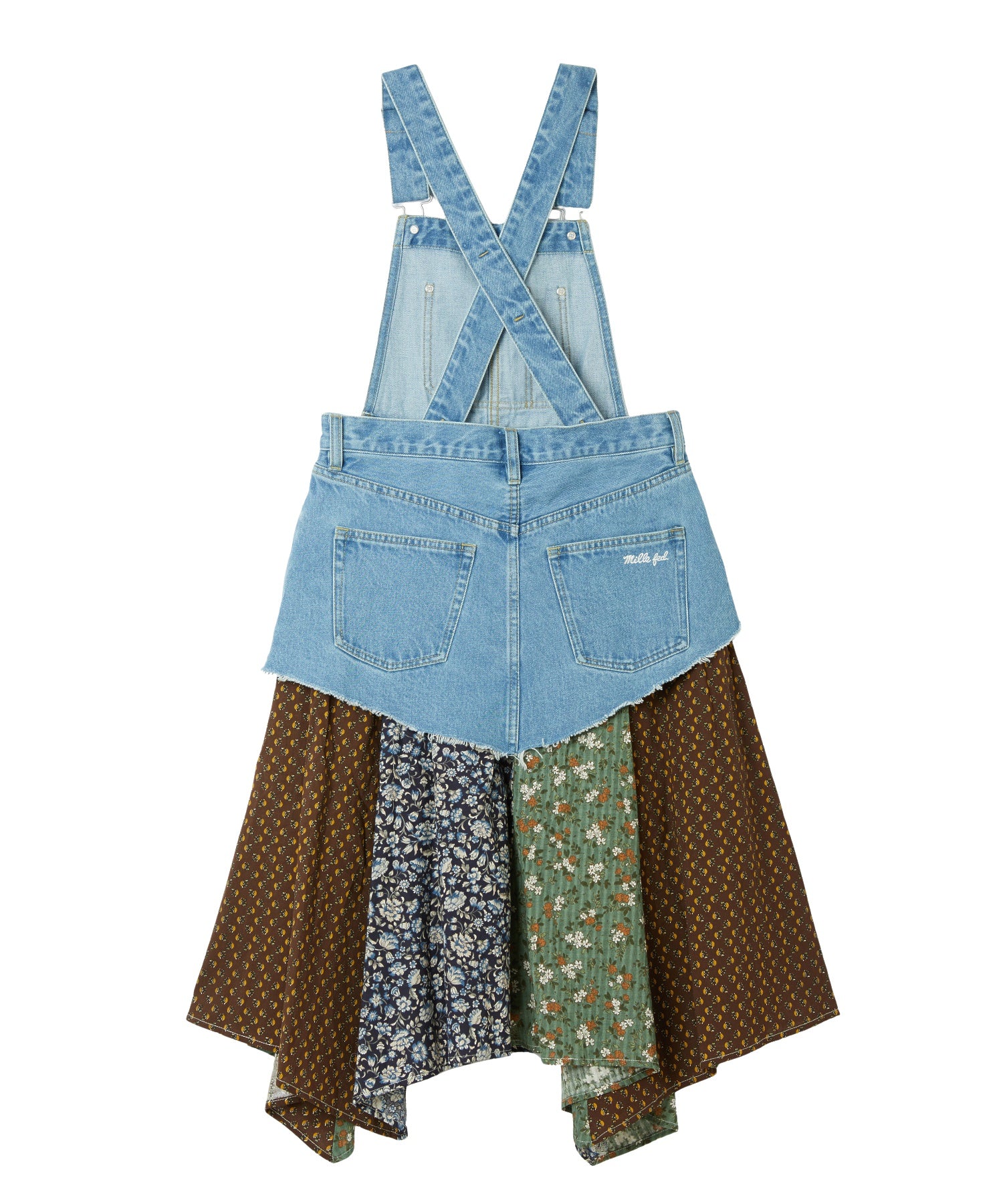 PATCHWORK OVERALL SKIRT