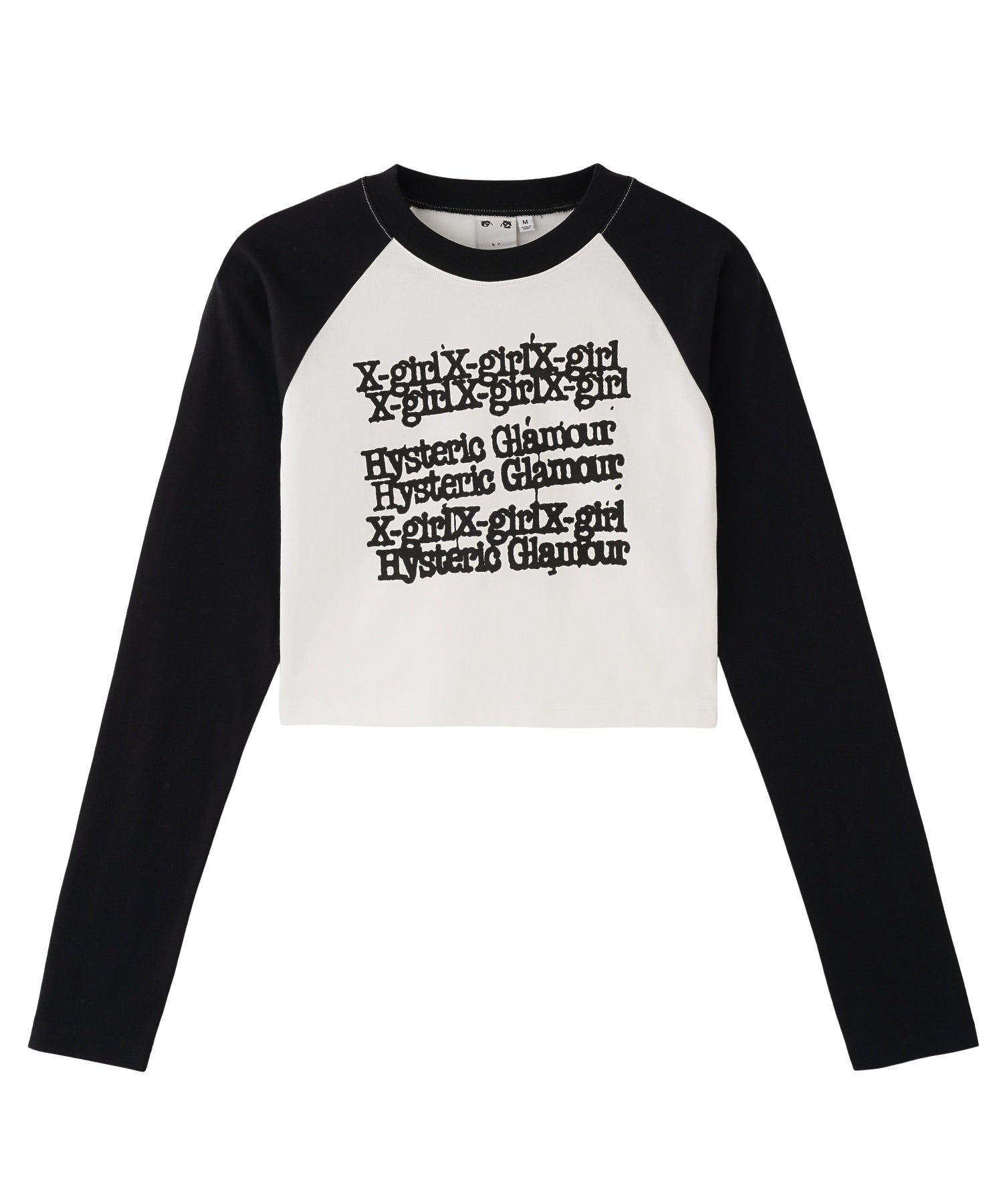 X-girl x HYSTERIC GLAMOUR L/S RAGLAN COMPACT TOP