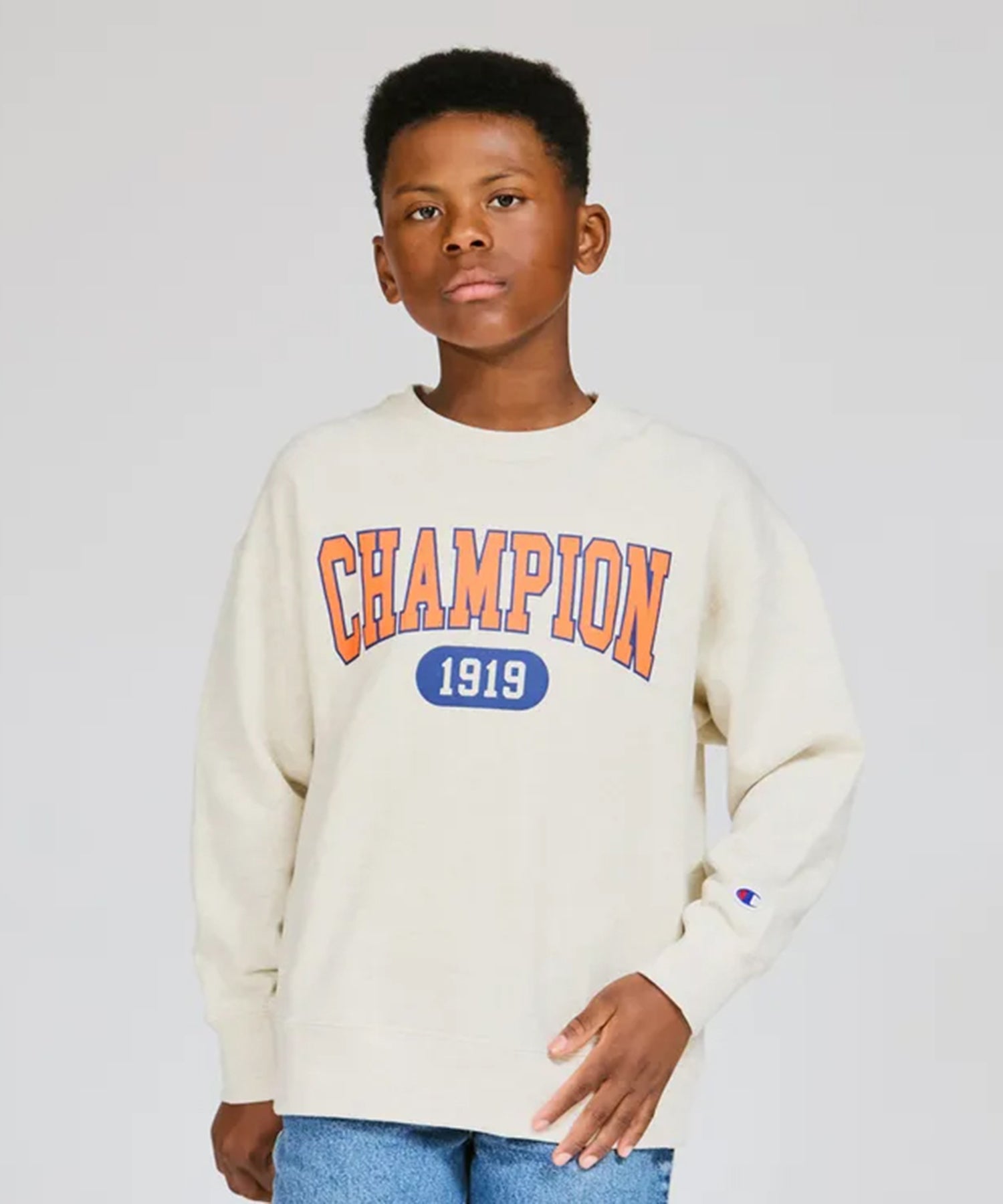 【Champion® KIDS】CREW NECK SWEATSHIRT