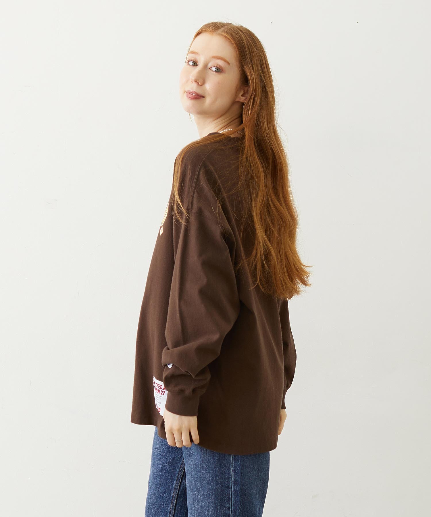 MILKFED.×CHAMPION LS TEE