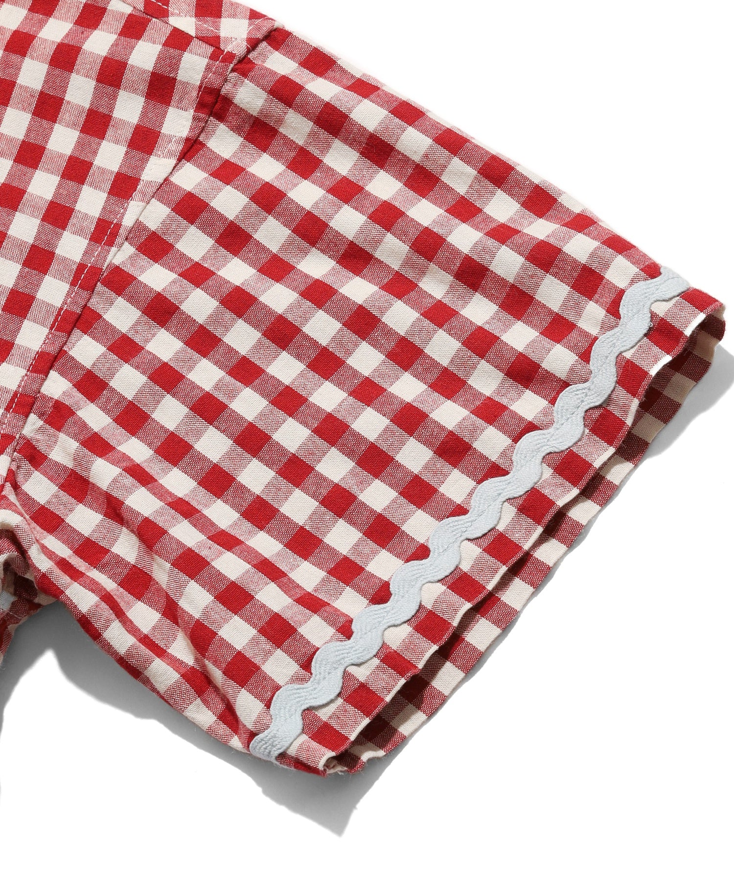 TRIMMED GINGHAM CHECK SHIRT
