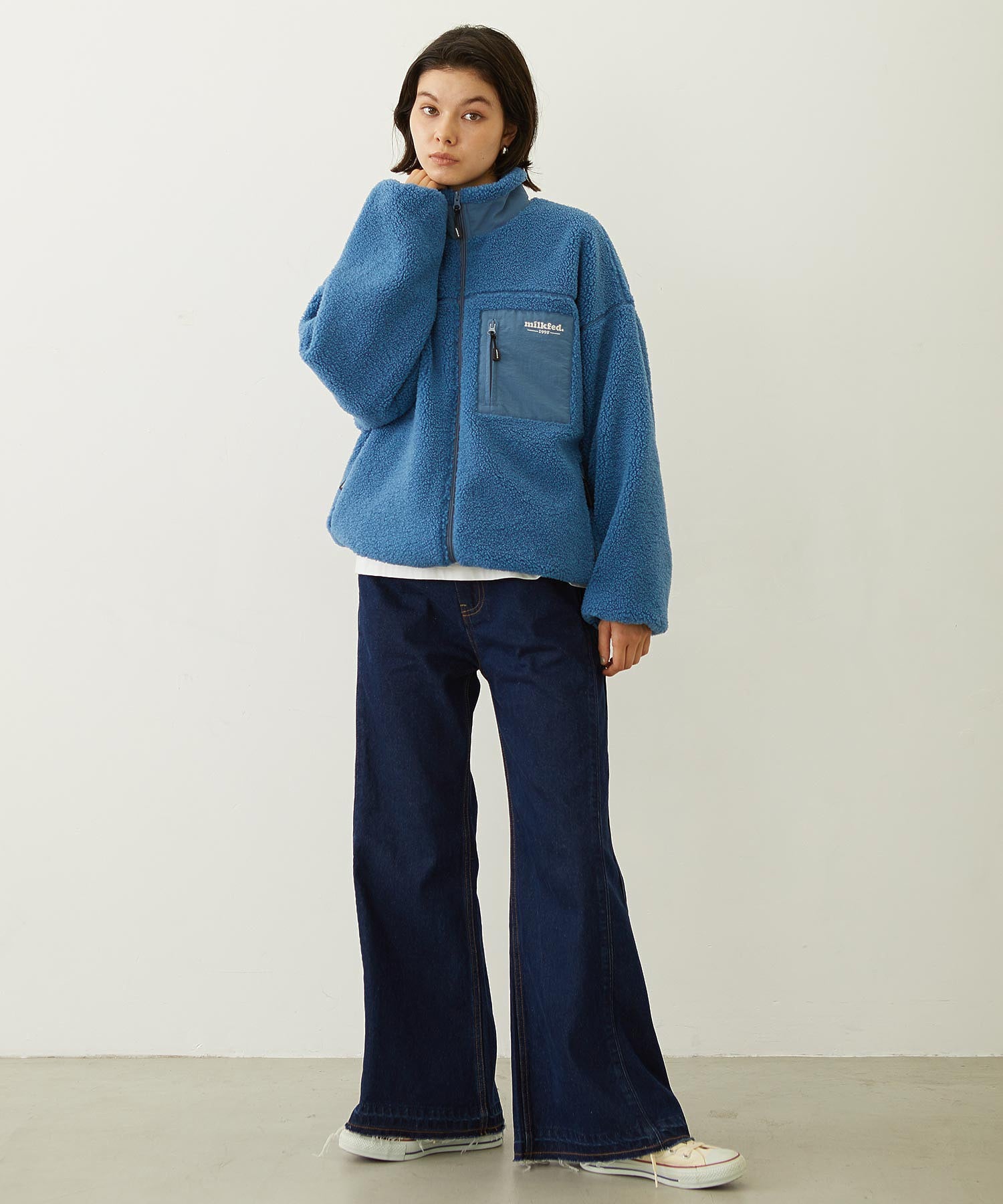 FLARED DENIM PANTS