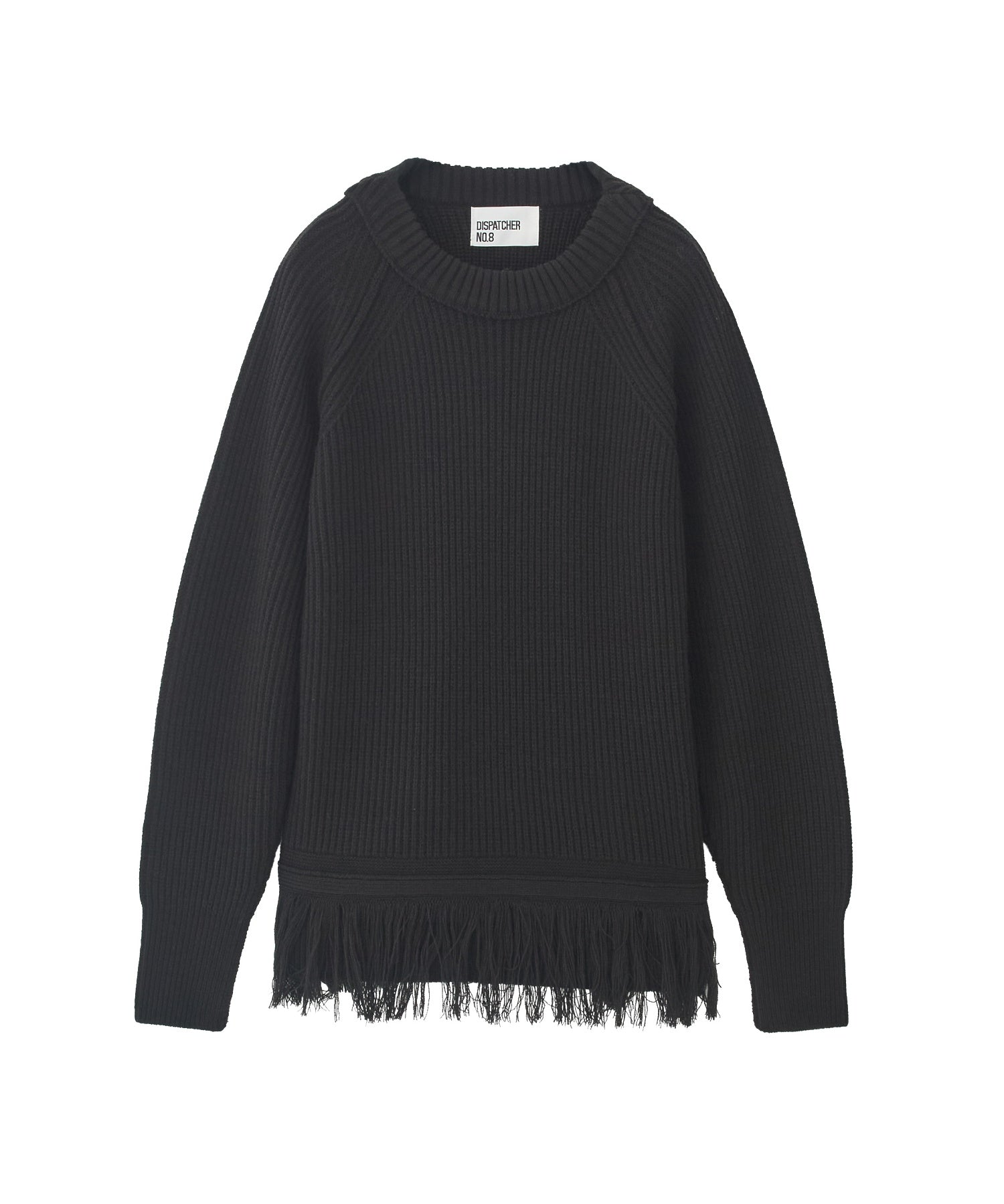 オーバーサイズフリンジニットプルオーバー