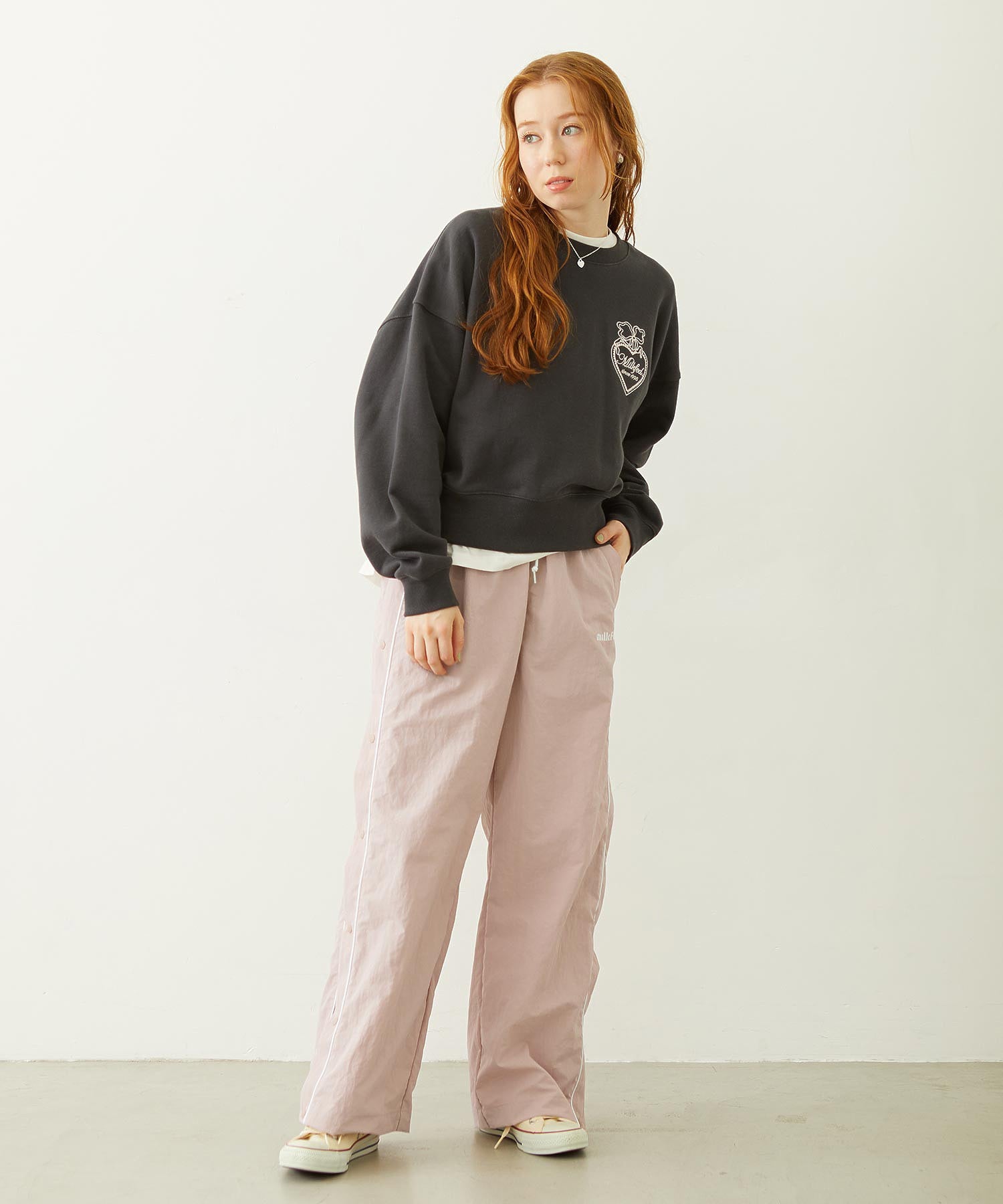 CUTOUT LOGO TRACK PANTS