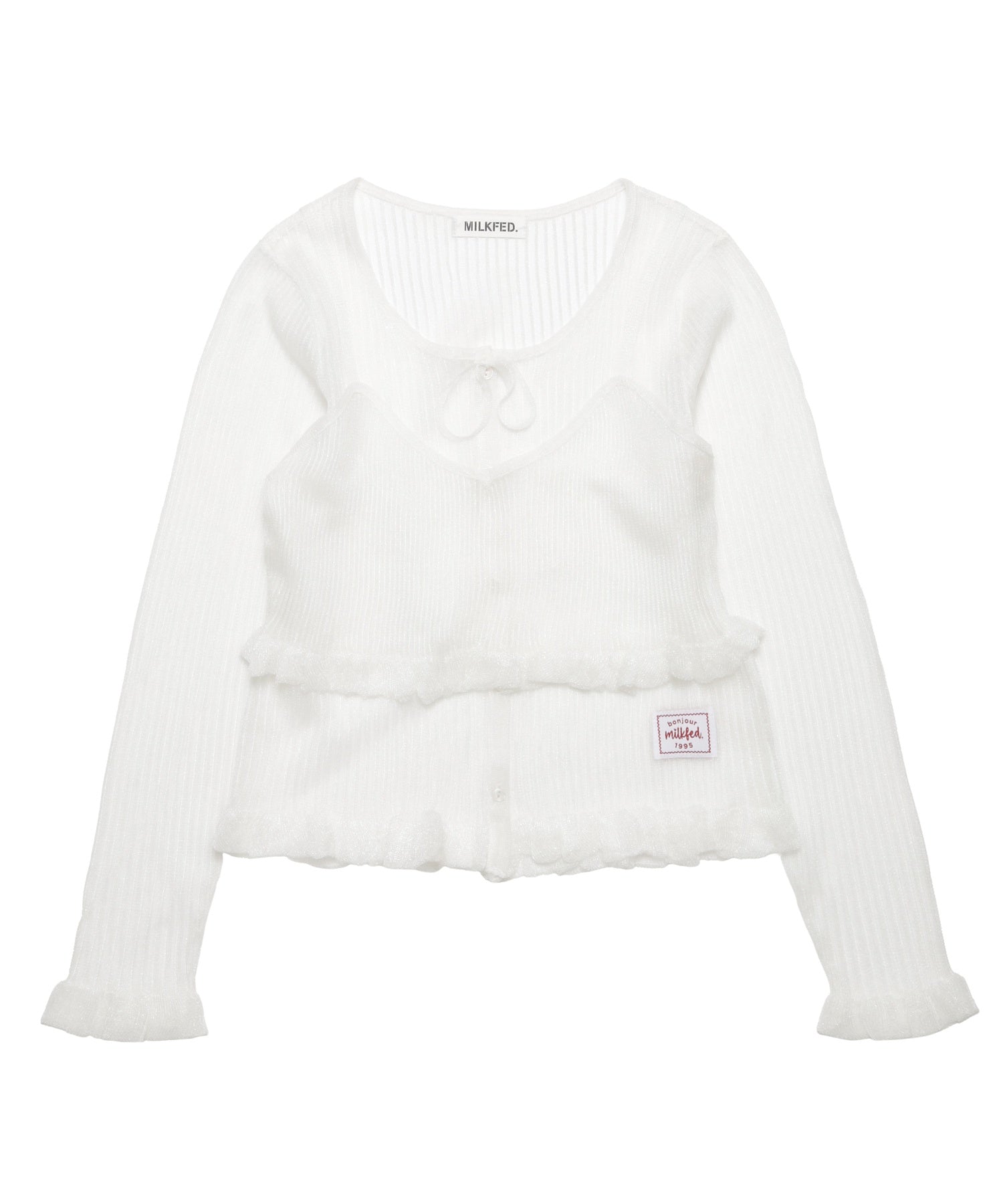 2-PIECE SHEER CARDIGAN