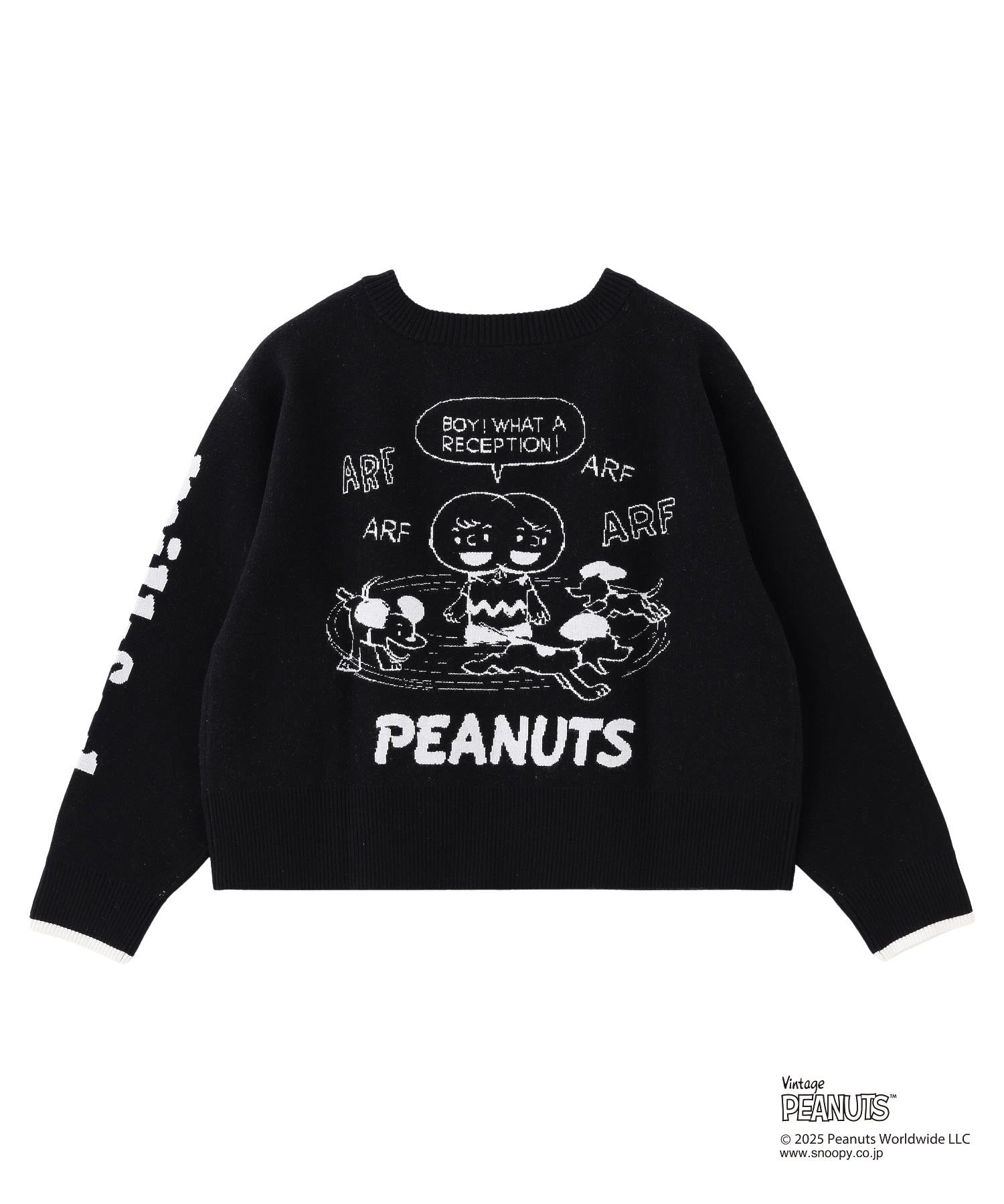 MILKFED. × PEANUTS KNIT CARDIGAN