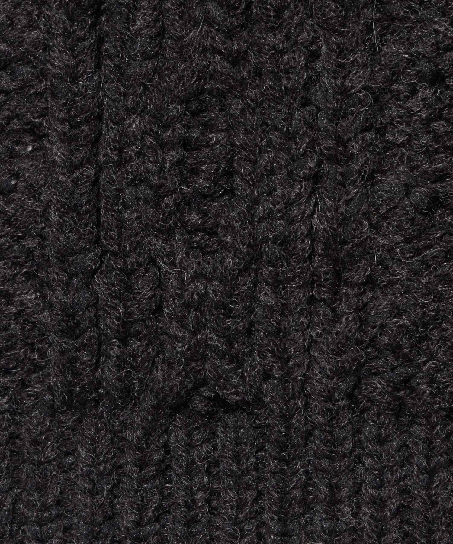 HEART ELBOW CABLE KNIT CARDIGAN