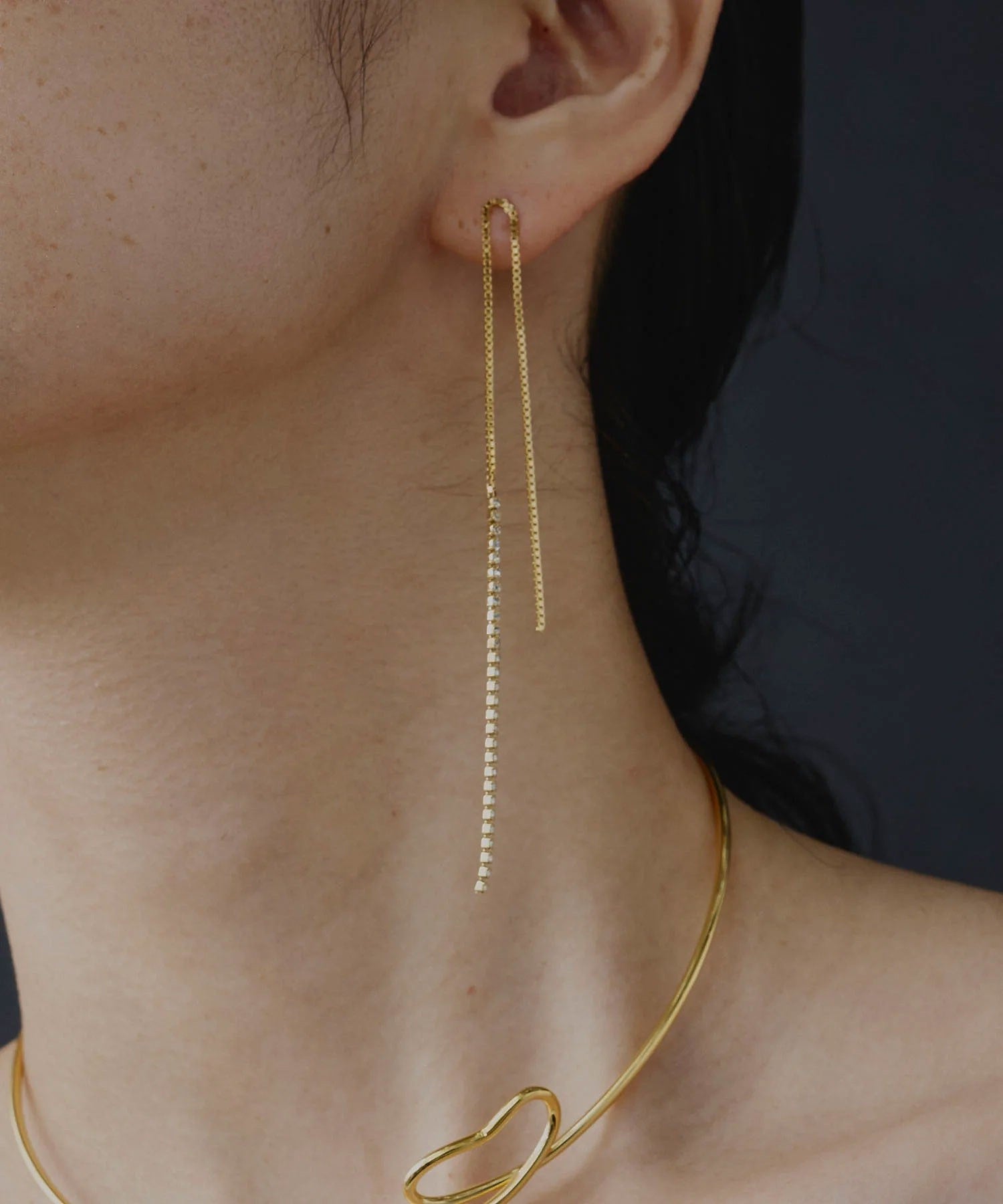 loni/LEAF BIJOU ASYMMETRY PIERCE