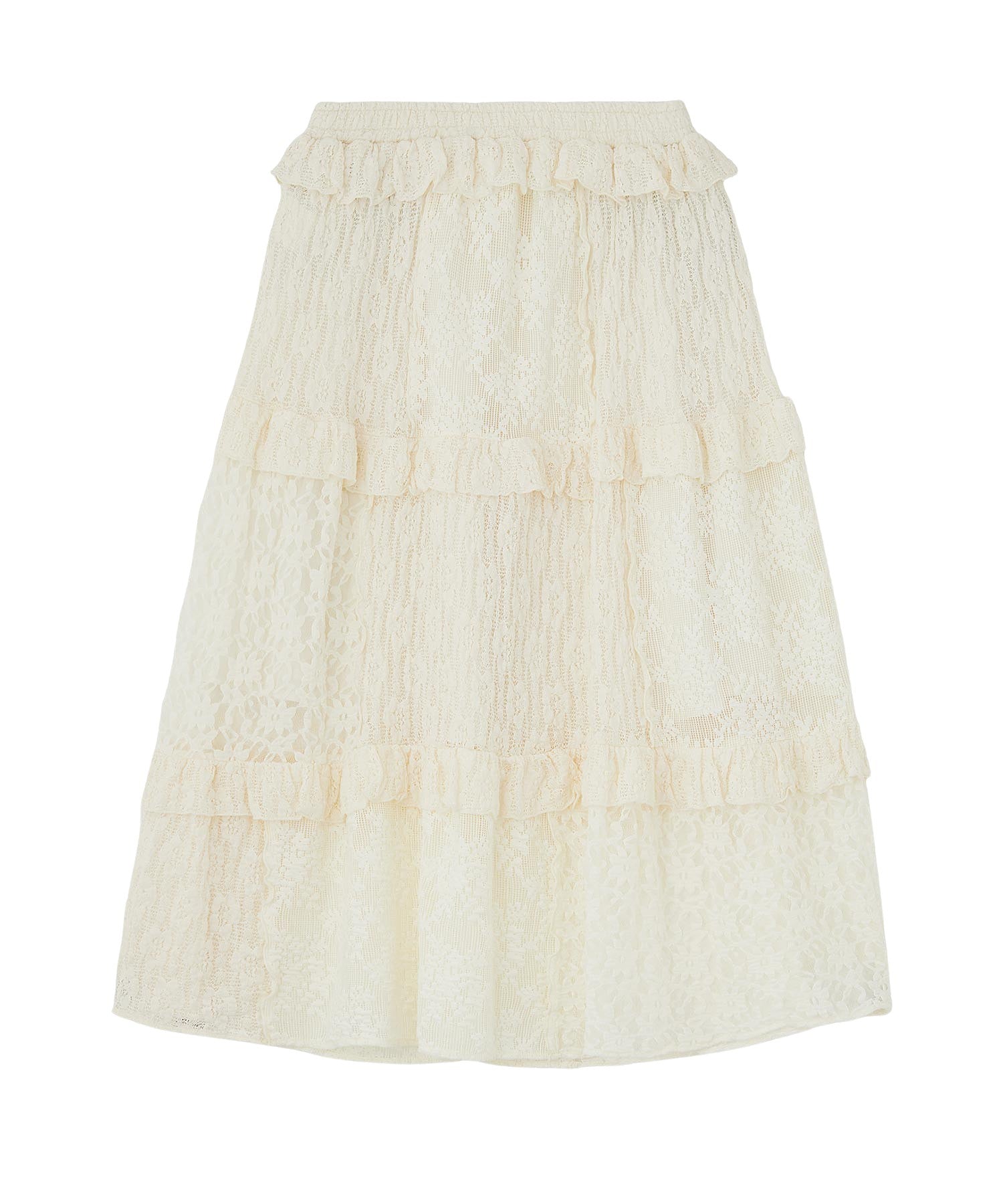 LACE FRILL DIRNDL SKIRT