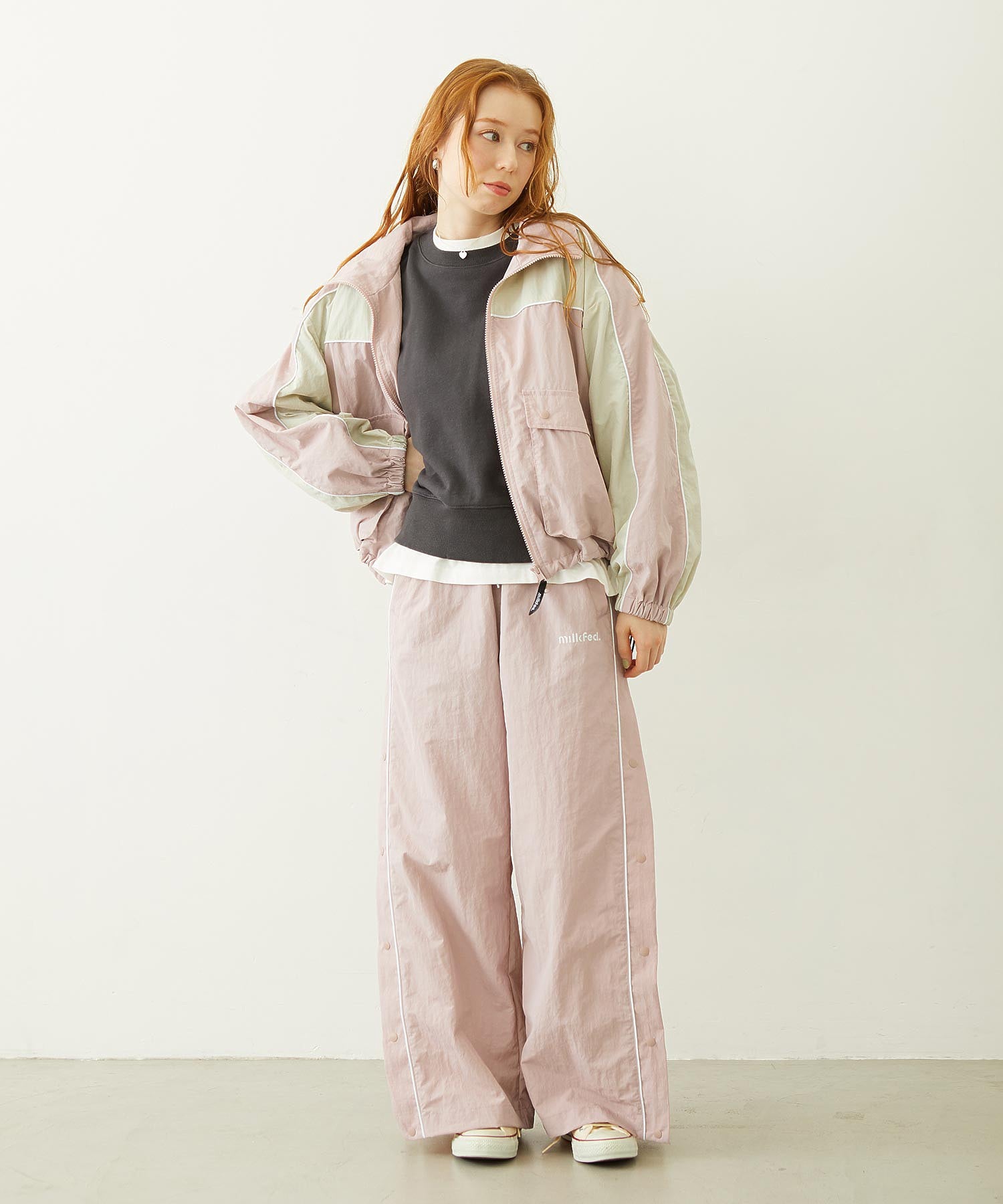 CUTOUT LOGO TRACK JACKET