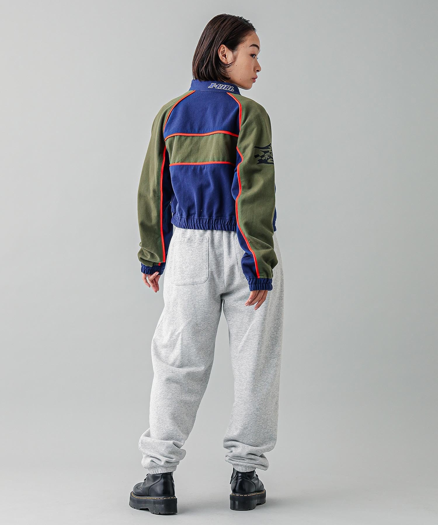 BICOLOR BOX LOGO SWEAT PANTS X-girl