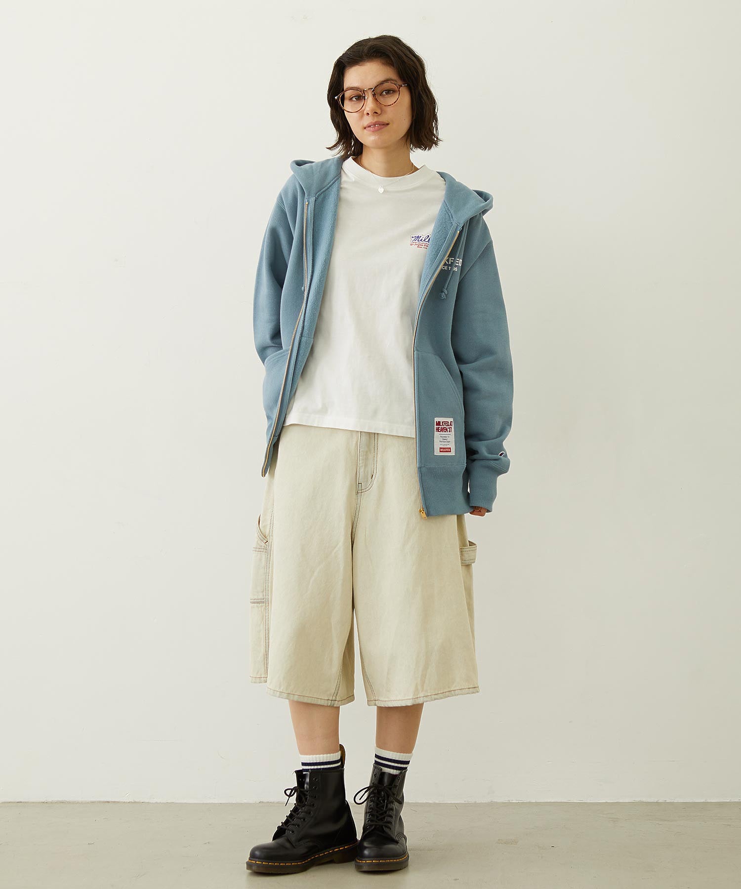 MILKFED. × CHAMPION SWEAT ZIP HOODIE