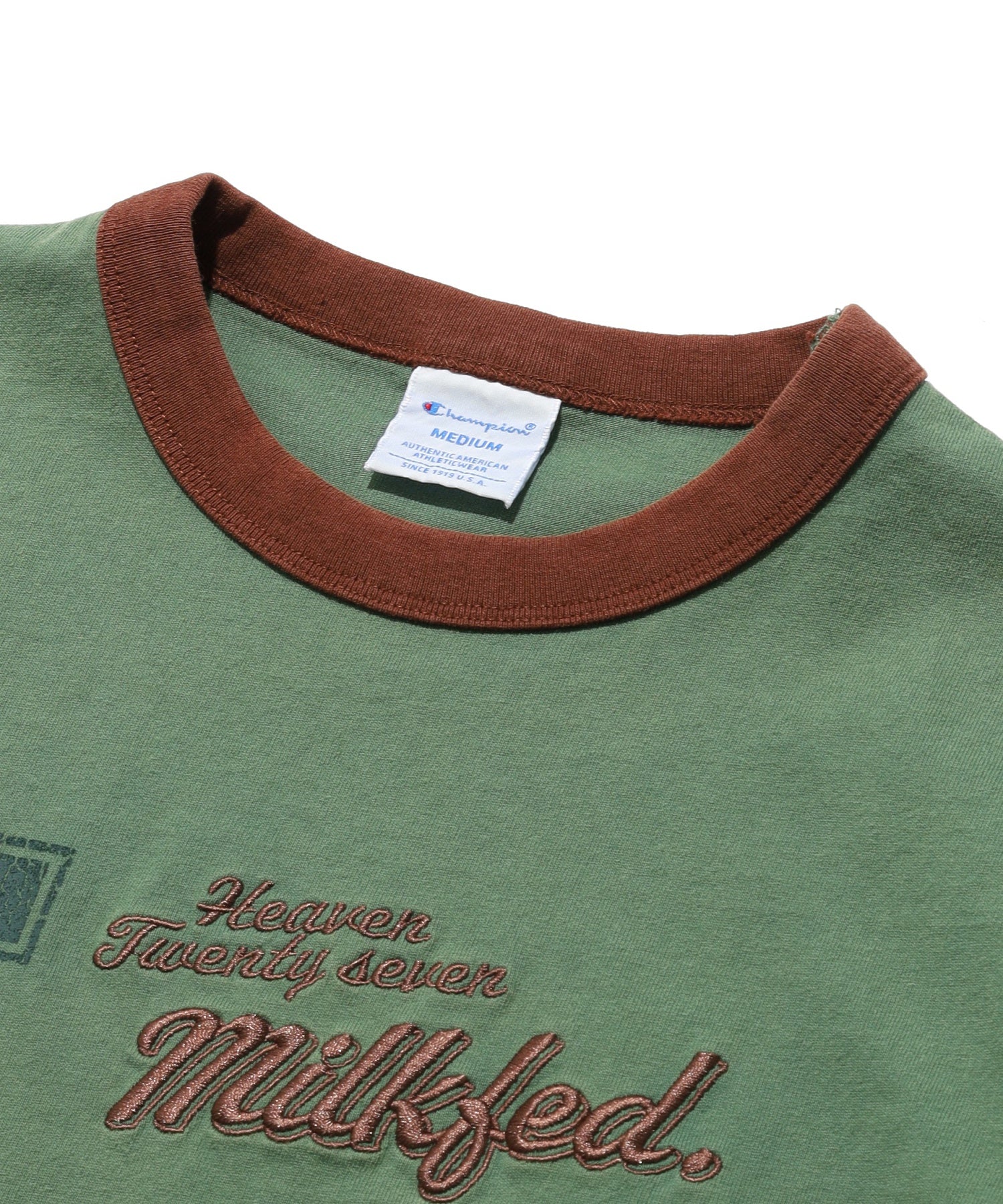 MILKFED.×CHAMPION LA LOGO S/S TEE