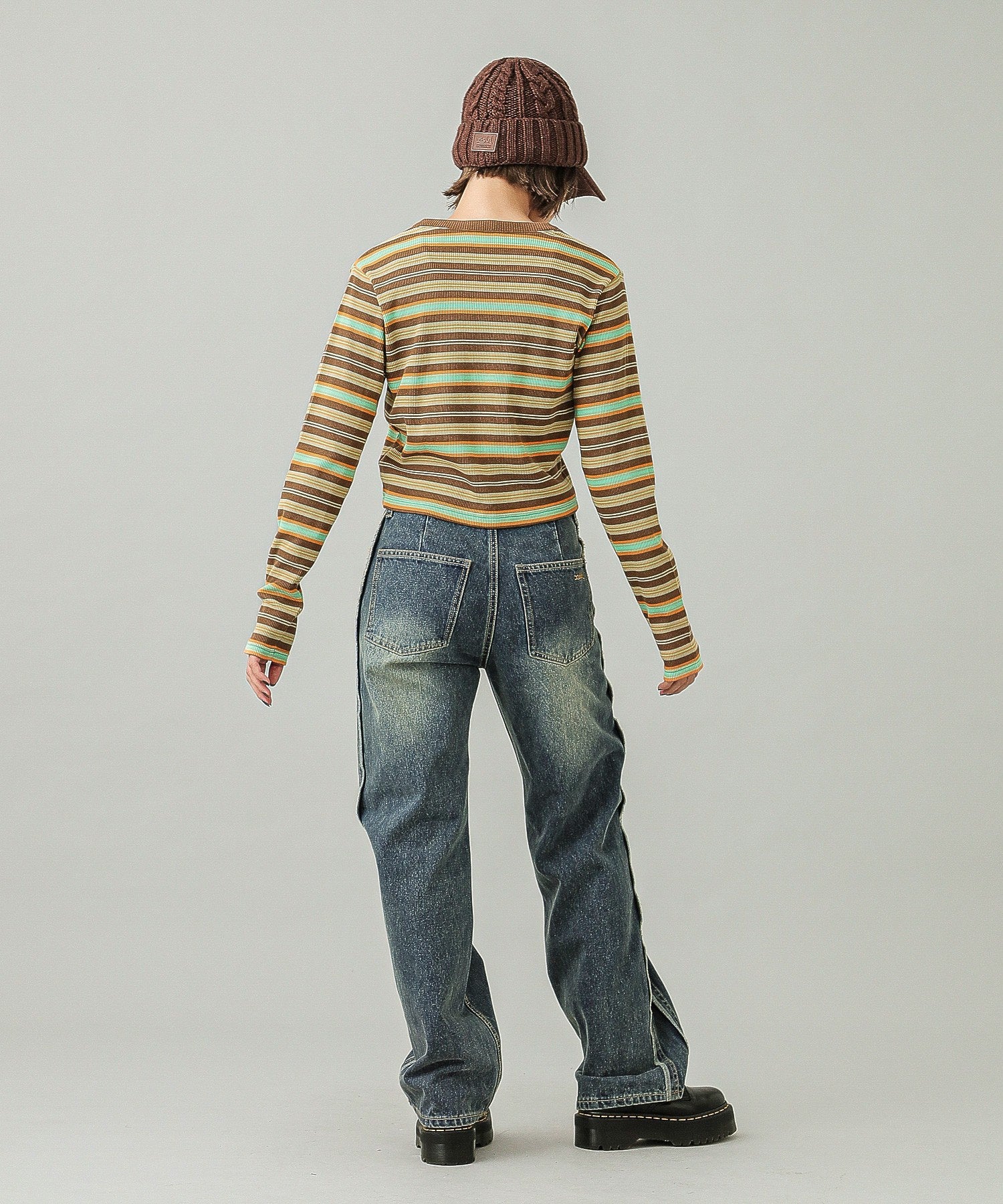 SIDE STRIPE DENIM PANTS